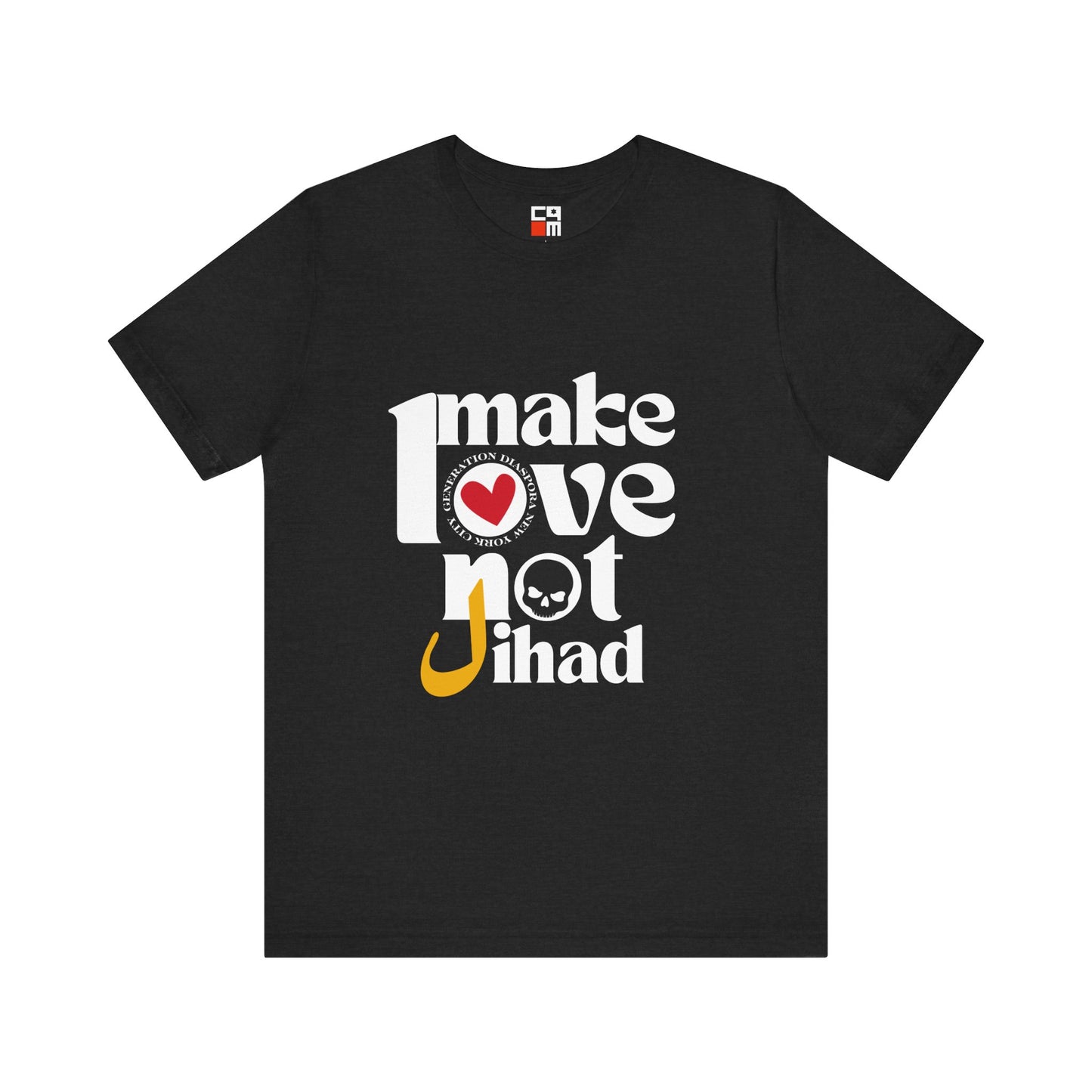 Make Love not Jihad Unisex Jersey Short Sleeve Tee