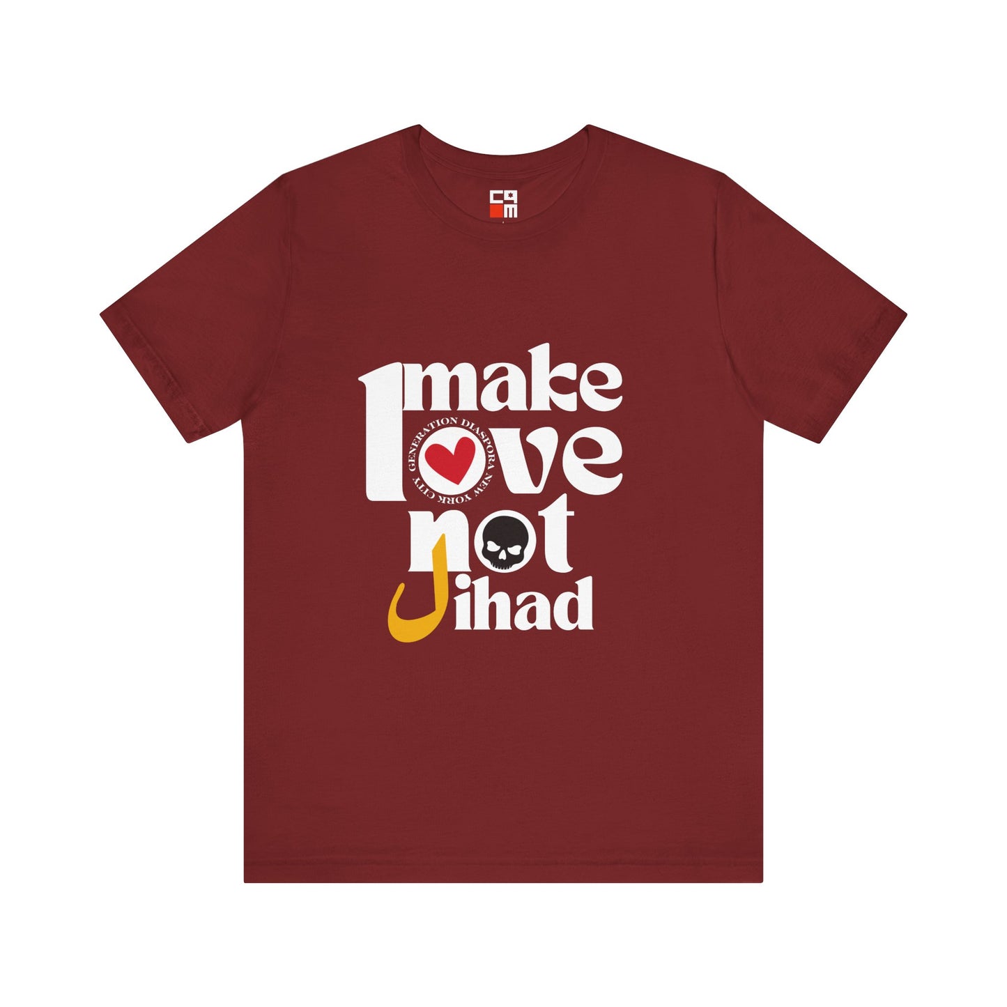 Make Love not Jihad Unisex Jersey Short Sleeve Tee