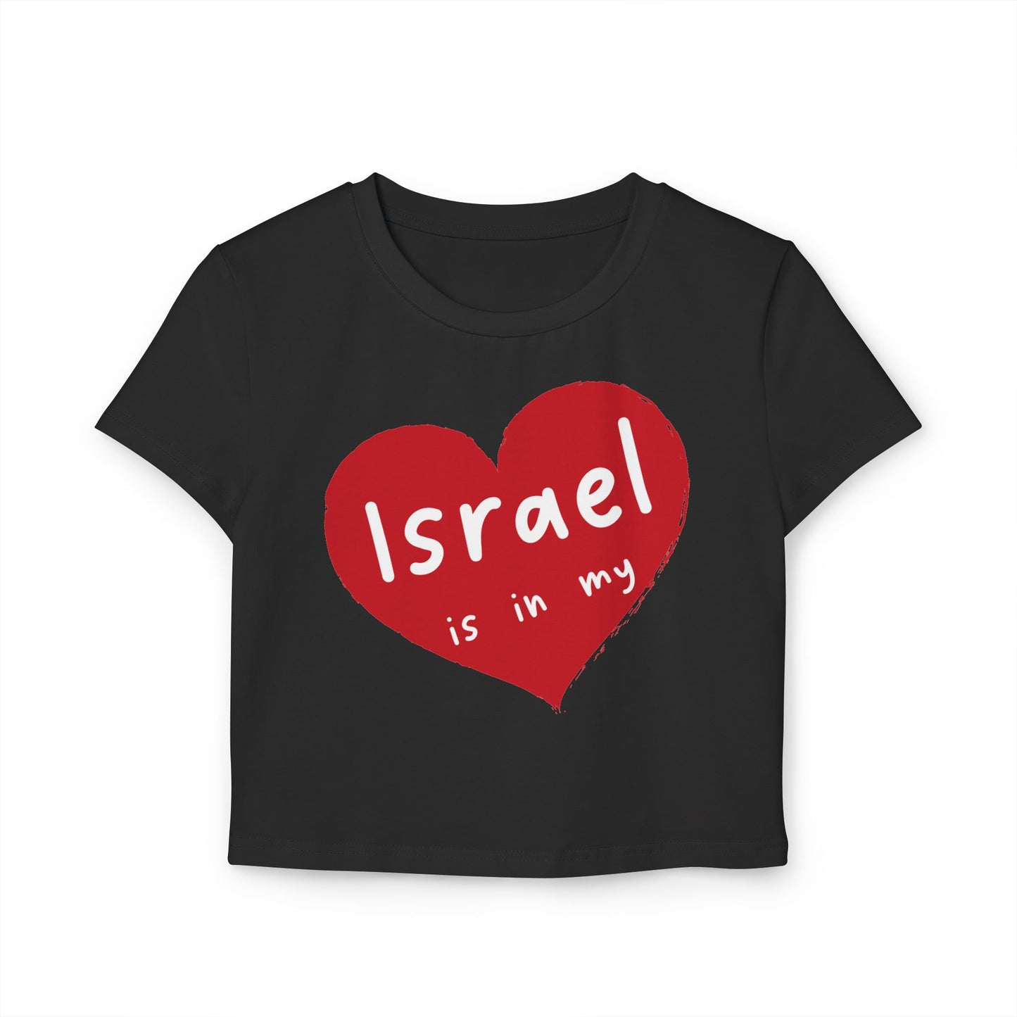 Israel Heart Women's Baby Tee
