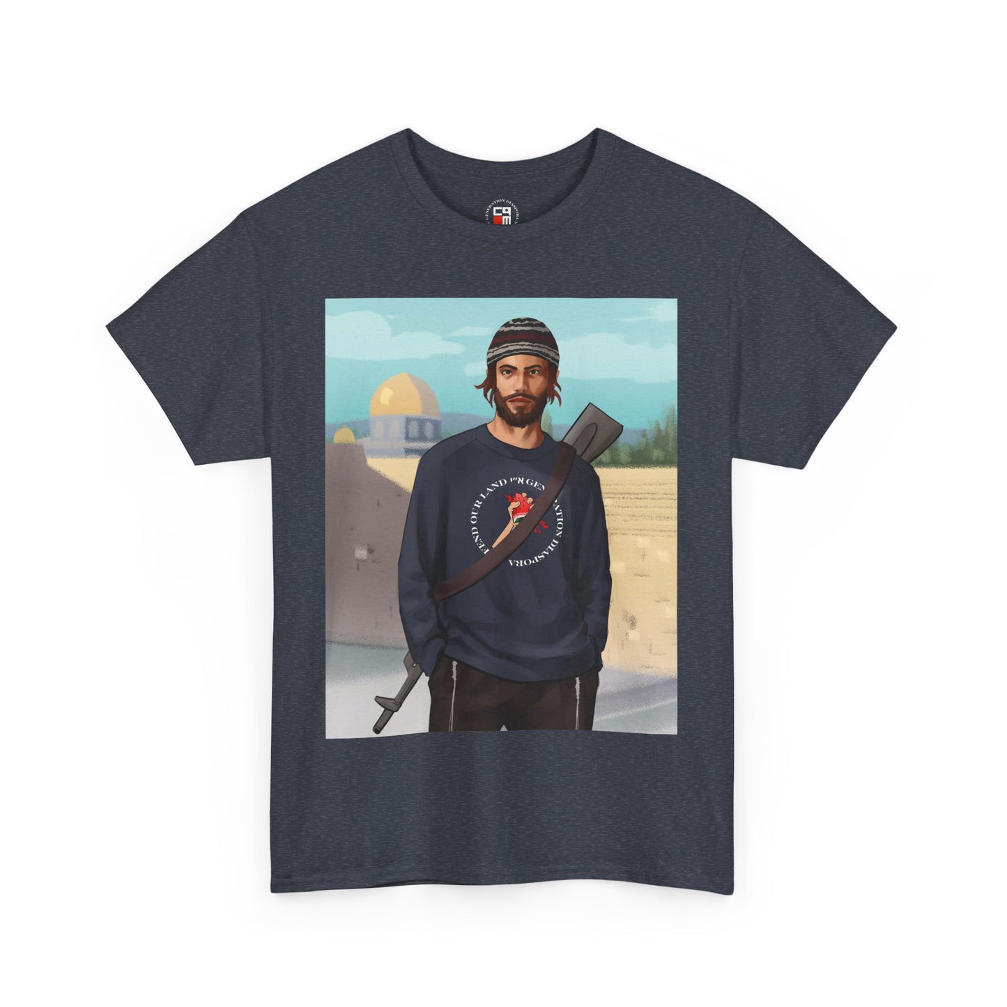 Defend our land and love G-d Unisex Heavy Cotton Tee