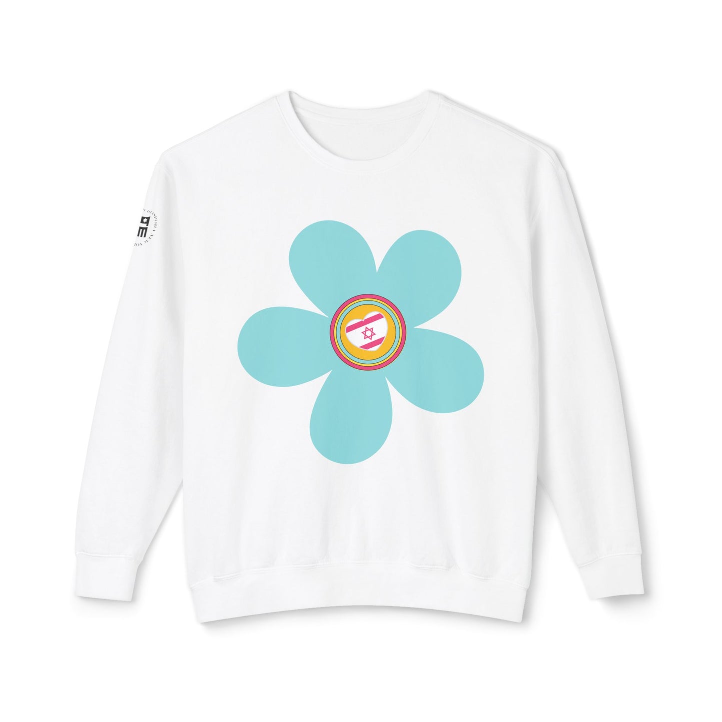 Blooming Heart Woman's Lightweight Crewneck Sweatshirt