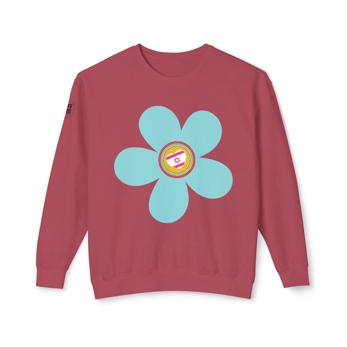 Blooming Heart Woman's Lightweight Crewneck Sweatshirt