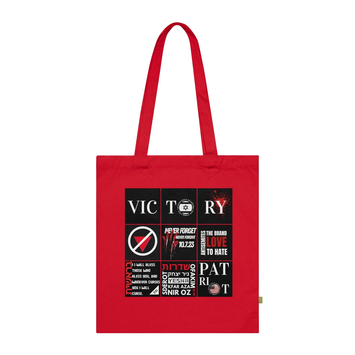 Unfiltered - Organic Cotton (Red) Tote Bag
