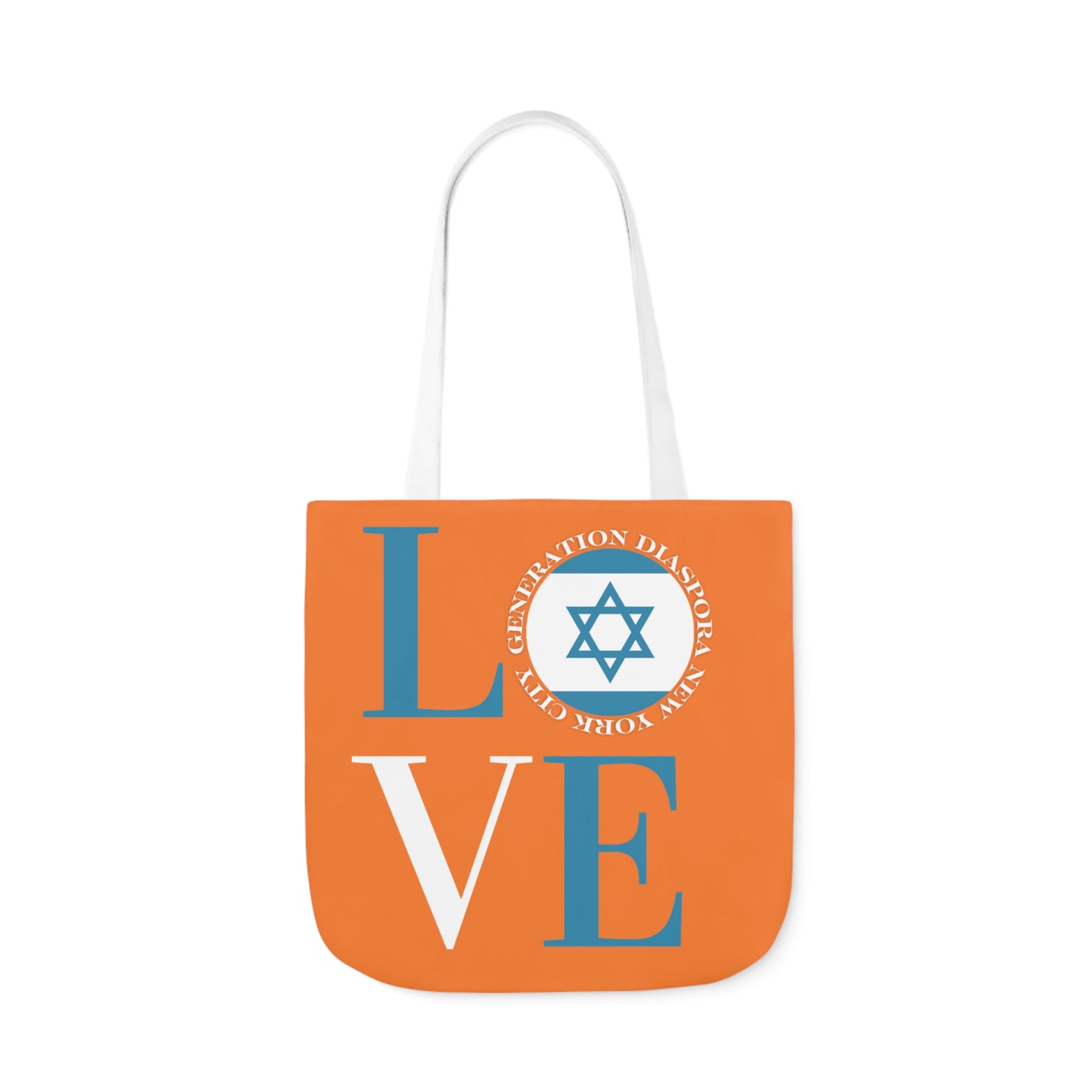 LOVE - Orange Canvas Tote Bag