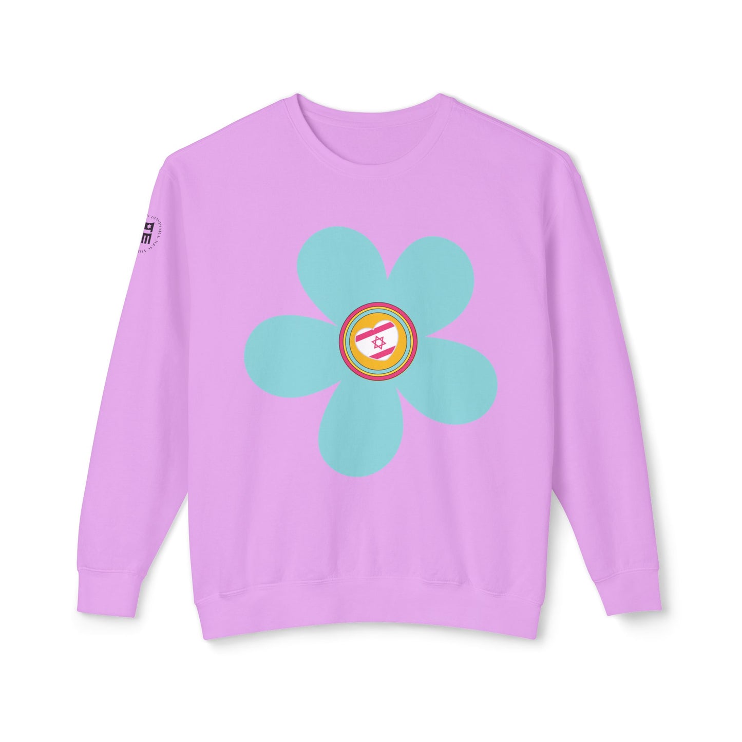 Blooming Heart Woman's Lightweight Crewneck Sweatshirt