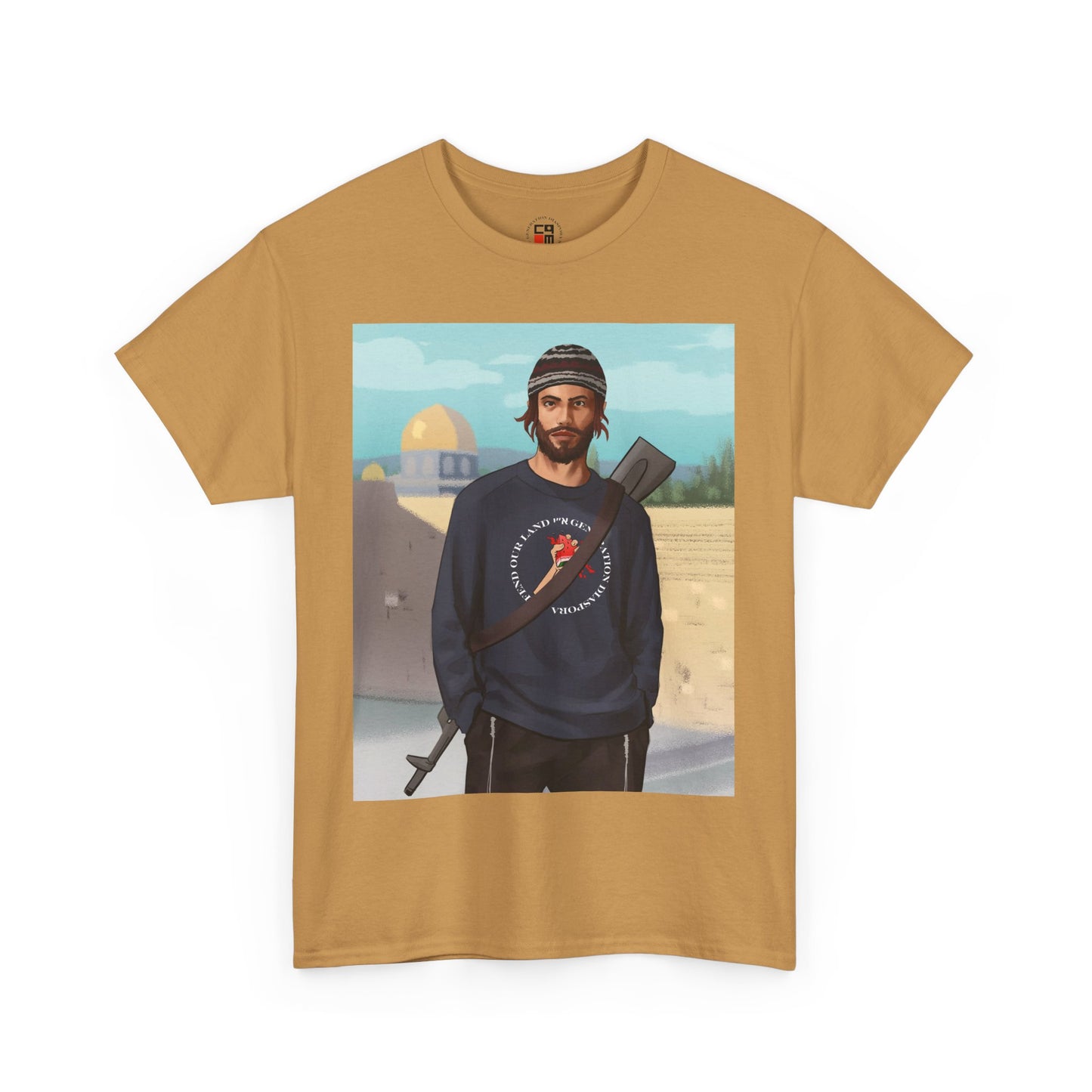 Defend our land and love G-d Unisex Heavy Cotton Tee