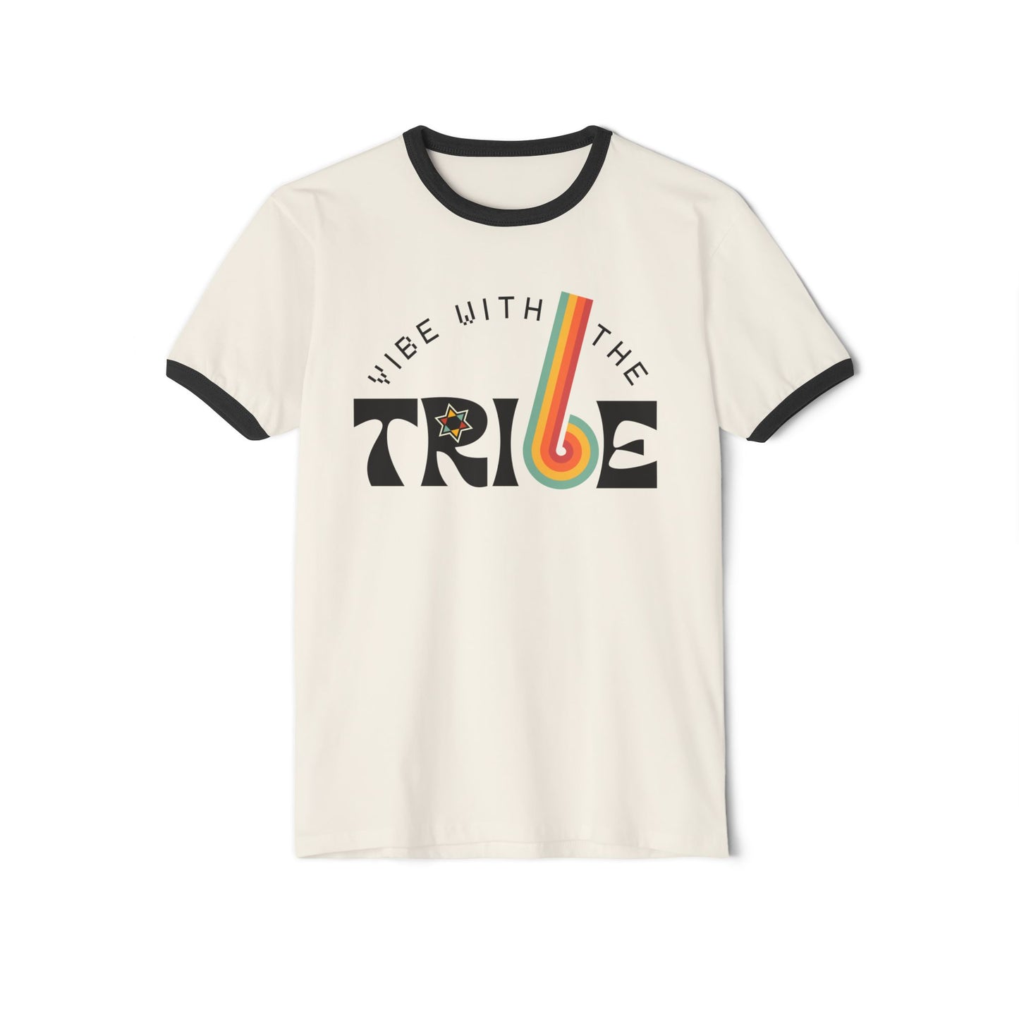 Vibe with the Tribe Unisex Cotton Ringer T-Shirt