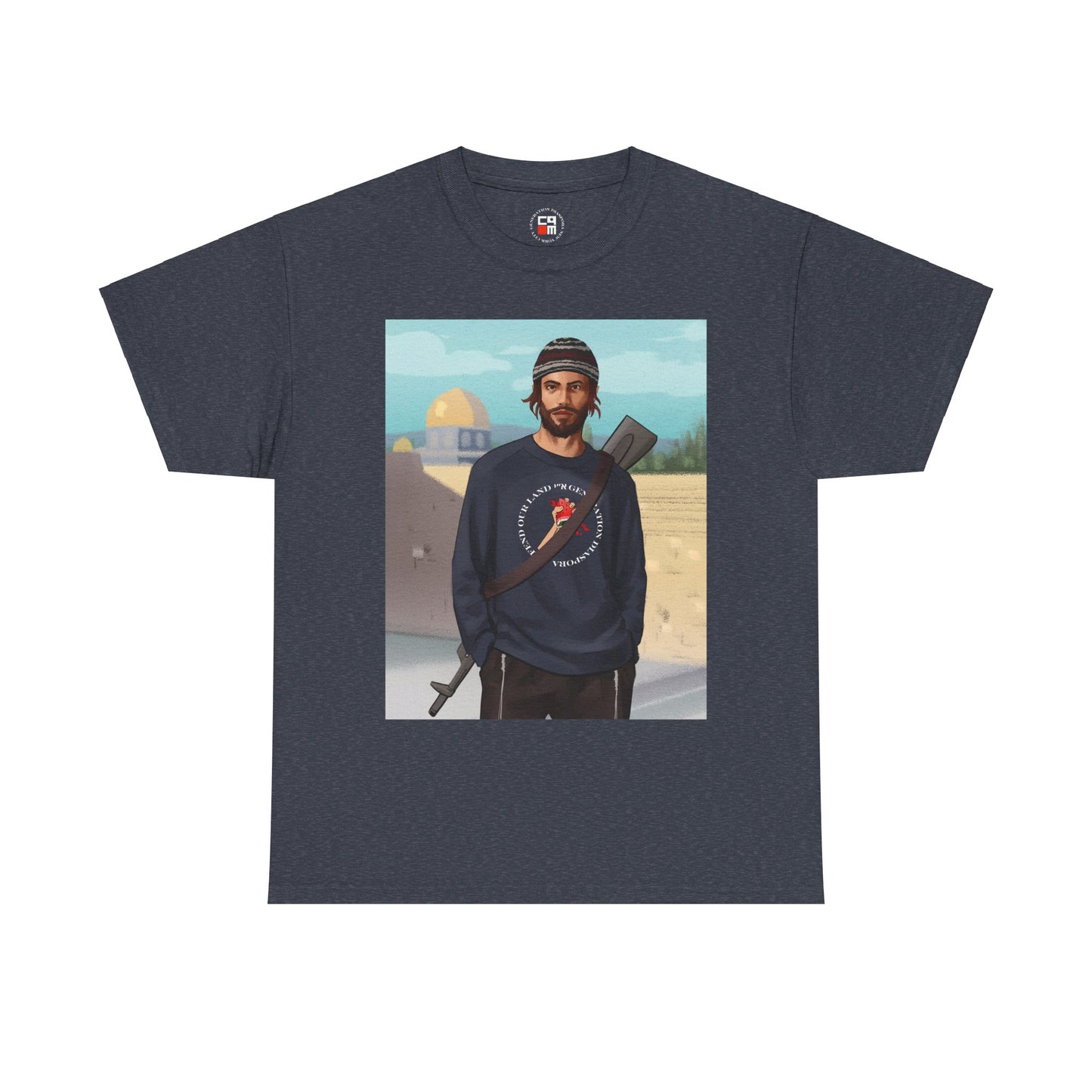 Defend our land and love G-d Unisex Heavy Cotton Tee