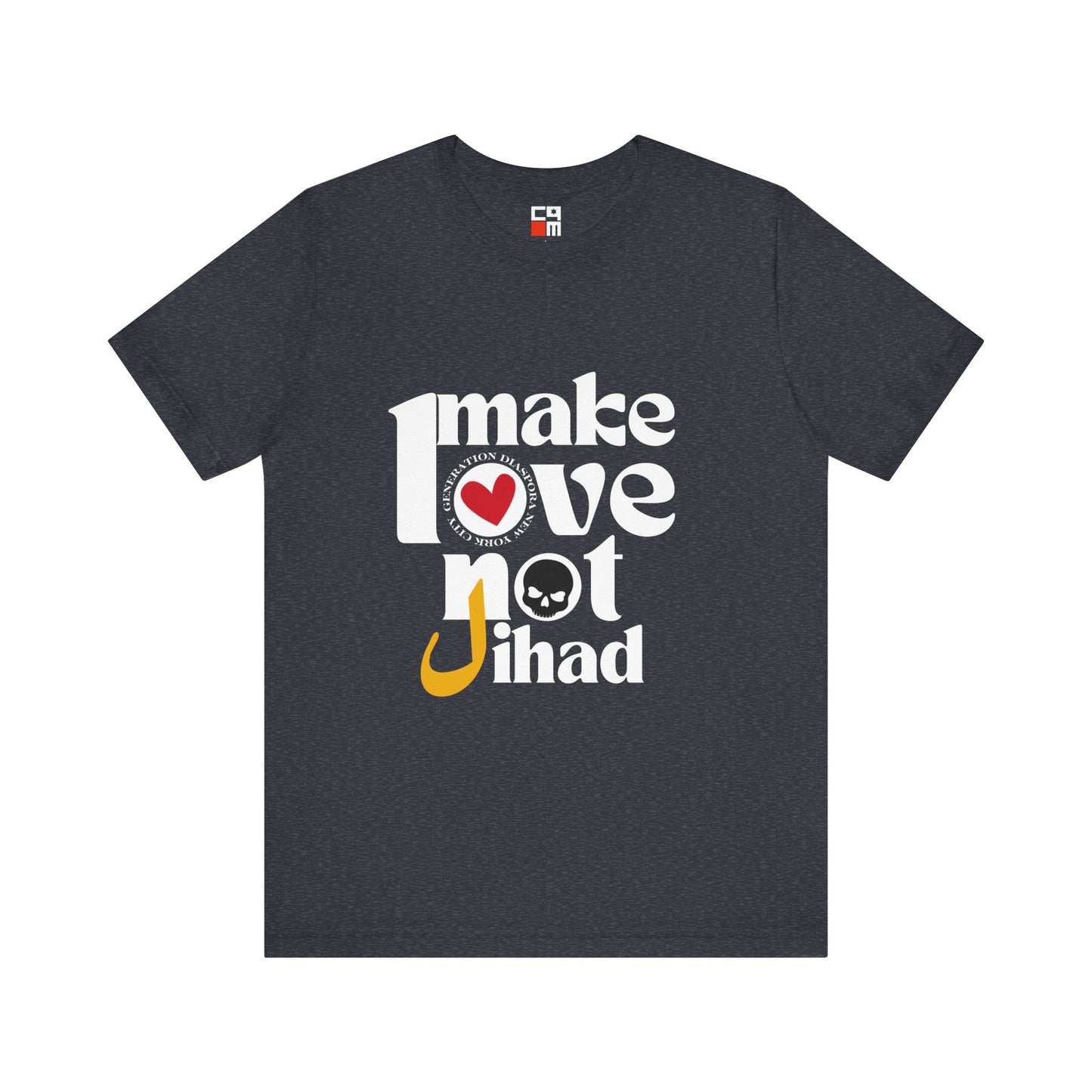 Make Love not Jihad Unisex Jersey Short Sleeve Tee