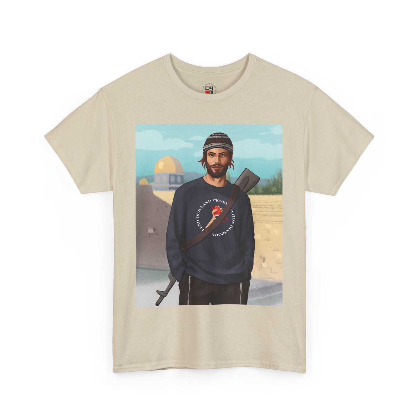 Defend our land and love G-d Unisex Heavy Cotton Tee