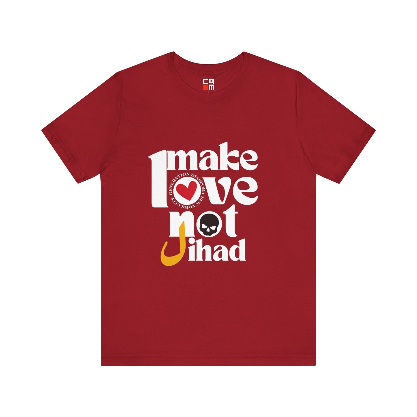 Make Love not Jihad Unisex Jersey Short Sleeve Tee