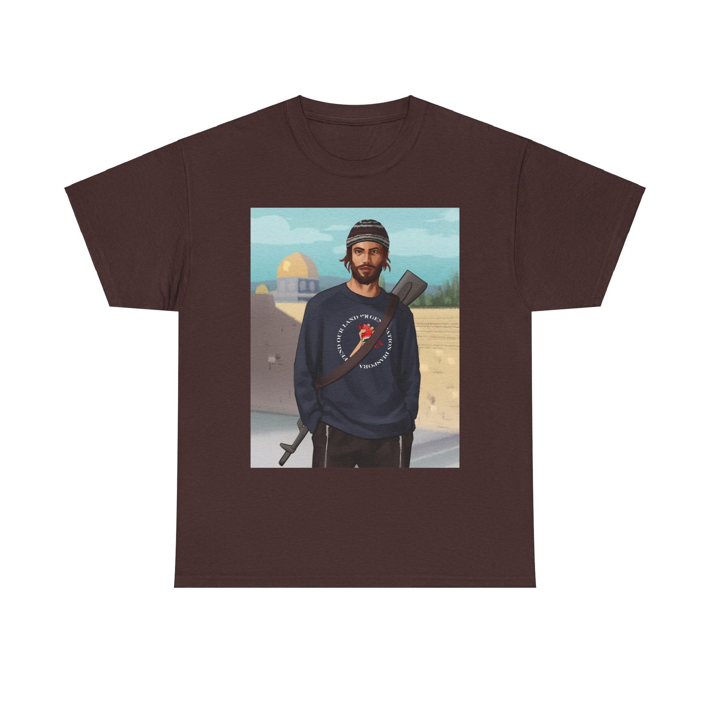 Defend our land and love G-d Unisex Heavy Cotton Tee