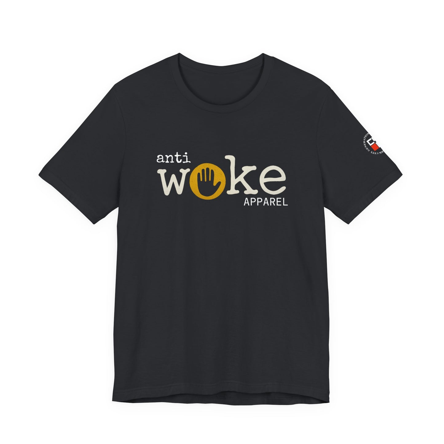 ANTI WOKE Unisex Jersey Short Sleeve Tee