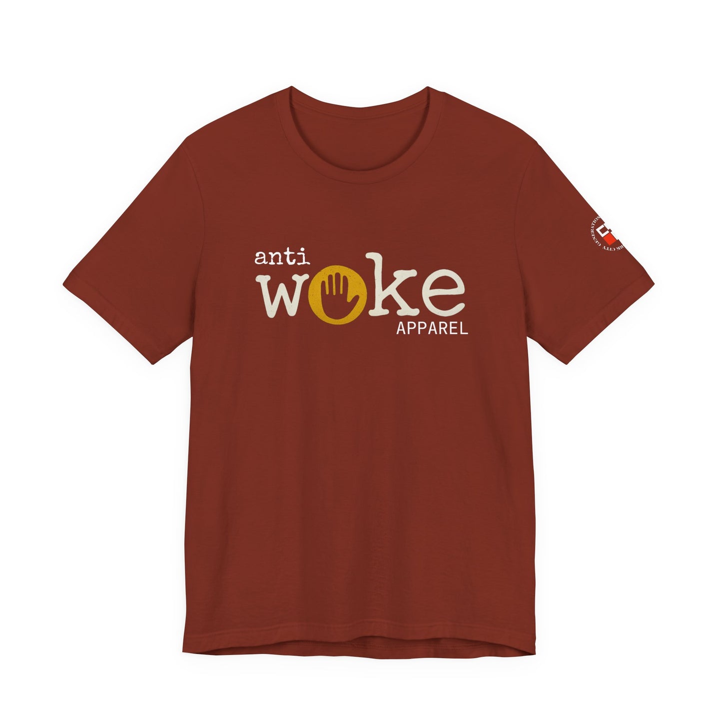 ANTI WOKE Unisex Jersey Short Sleeve Tee