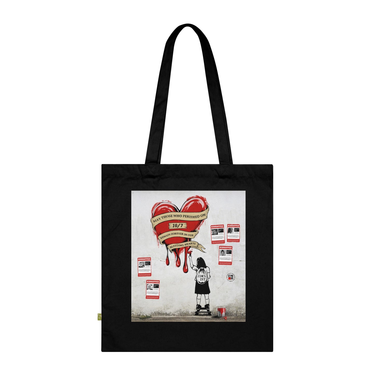 Bleeding Heart Organic Cotton Tote Bag