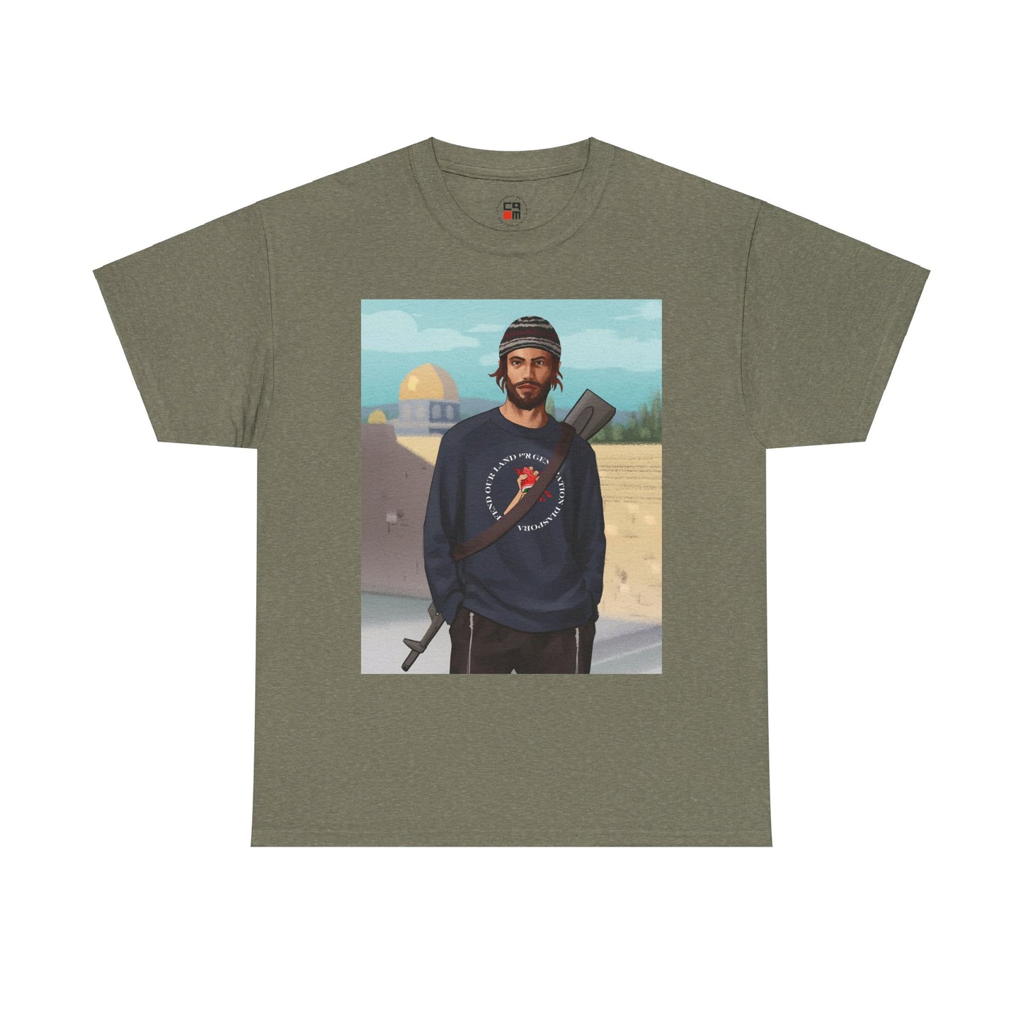 Defend our land and love G-d Unisex Heavy Cotton Tee
