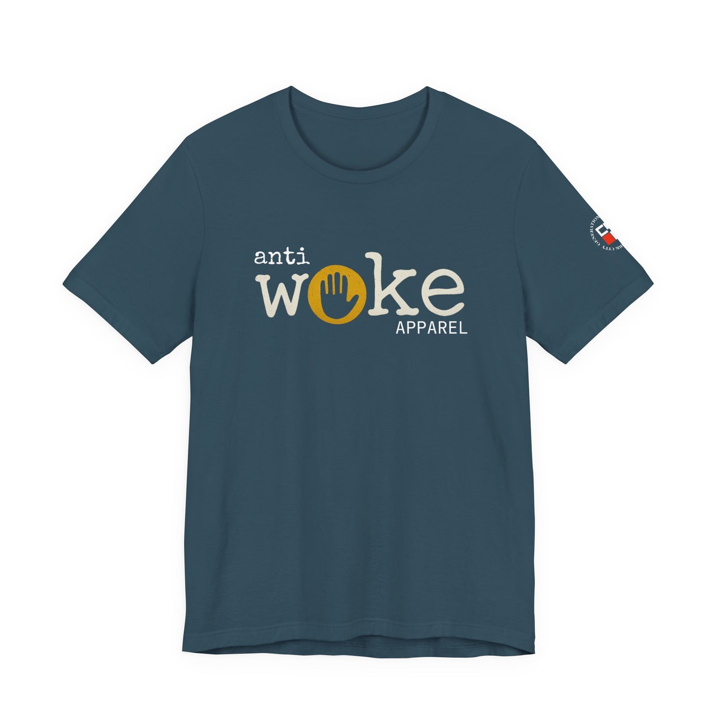 ANTI WOKE Unisex Jersey Short Sleeve Tee
