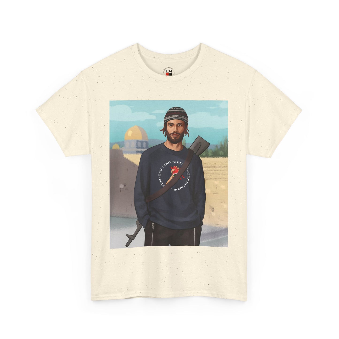 Defend our land and love G-d Unisex Heavy Cotton Tee