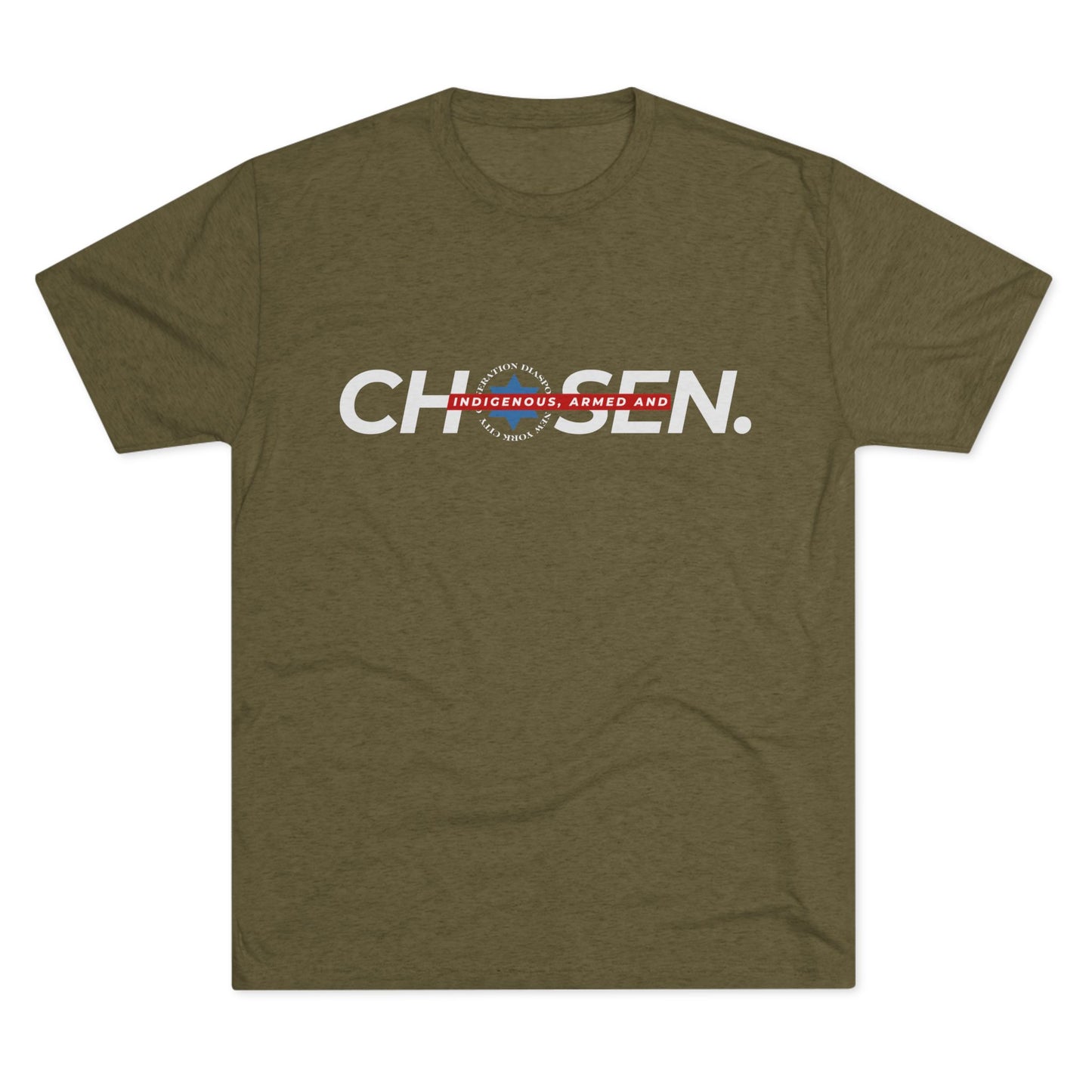 Chosen. Unisex Tri-Blend Crew Tee