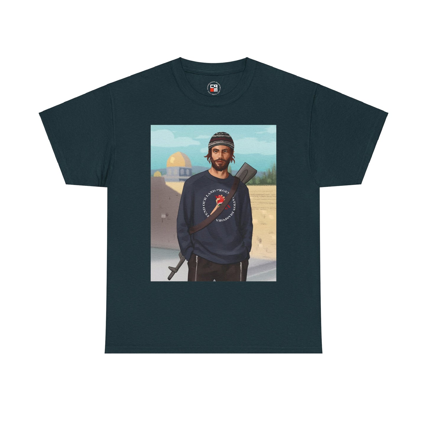 Defend our land and love G-d Unisex Heavy Cotton Tee