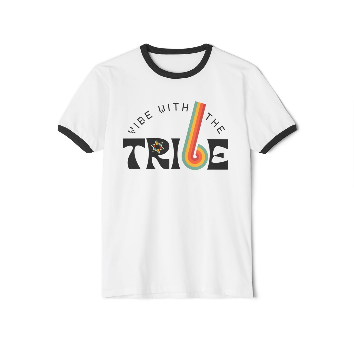 Vibe with the Tribe Unisex Cotton Ringer T-Shirt