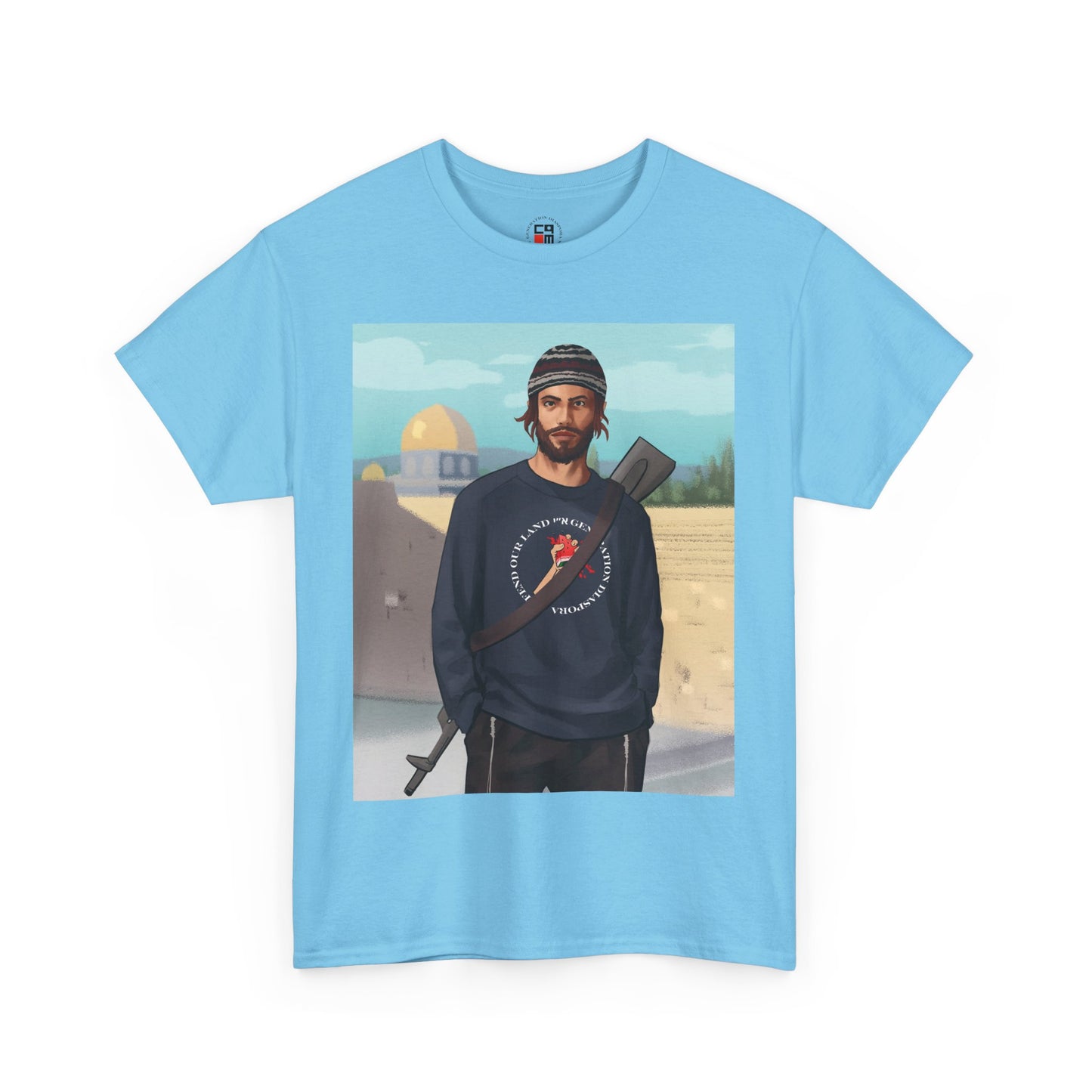 Defend our land and love G-d Unisex Heavy Cotton Tee