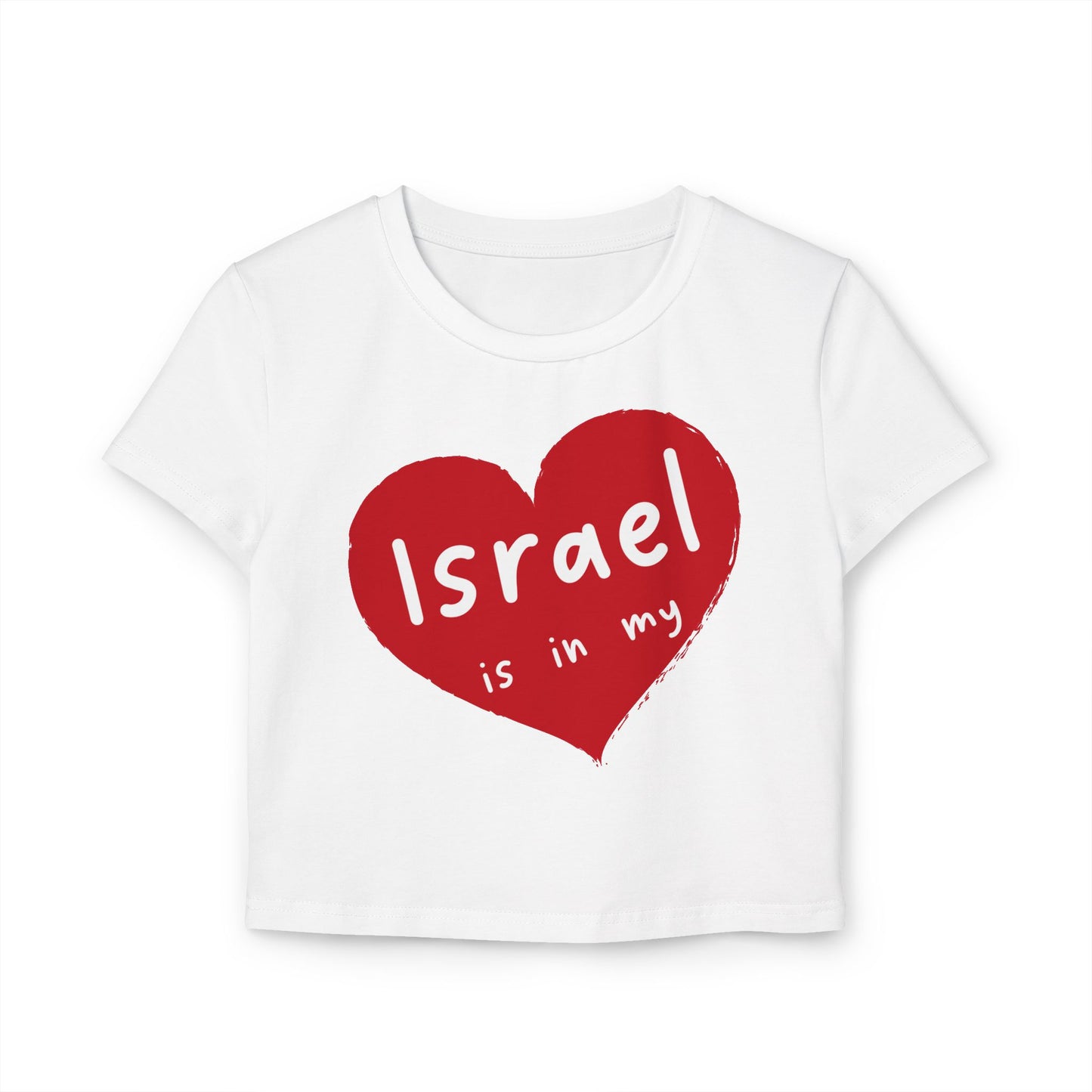 Israel Heart Women's Baby Tee