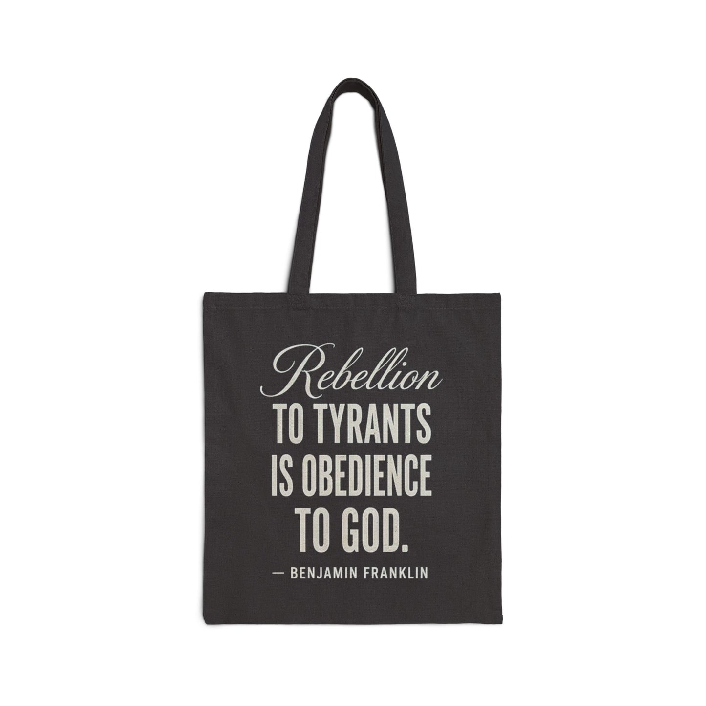 REBEL 1776 Cotton Canvas Tote Bag