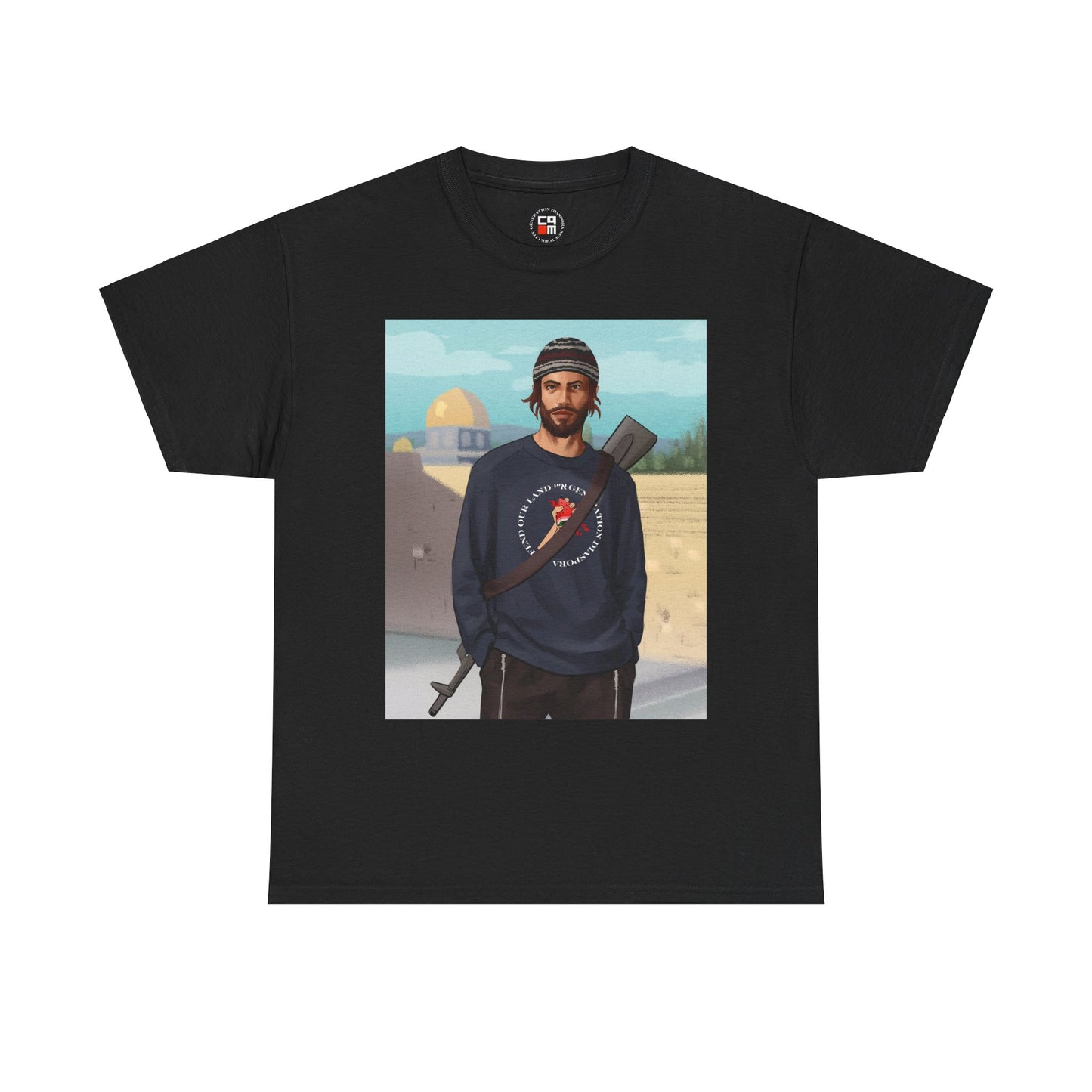 Defend our land and love G-d Unisex Heavy Cotton Tee