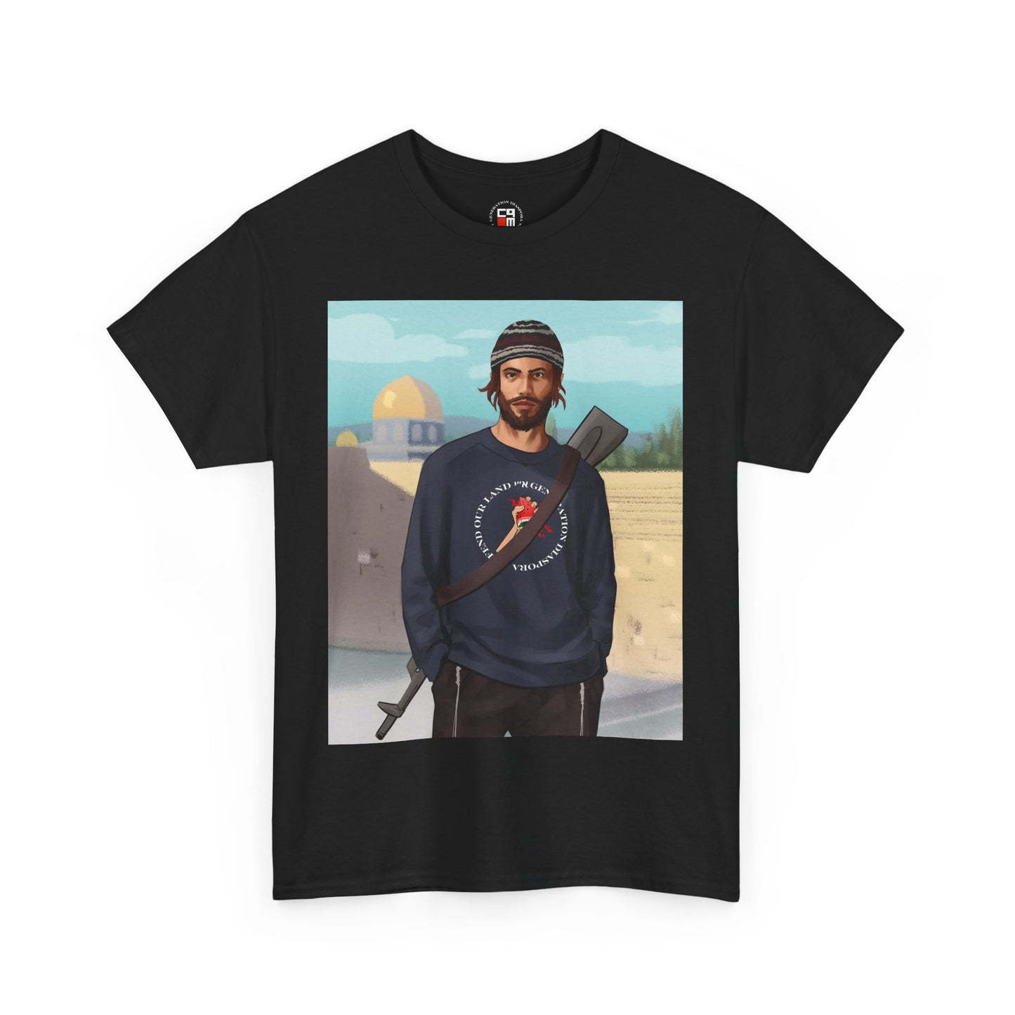 Defend our land and love G-d Unisex Heavy Cotton Tee