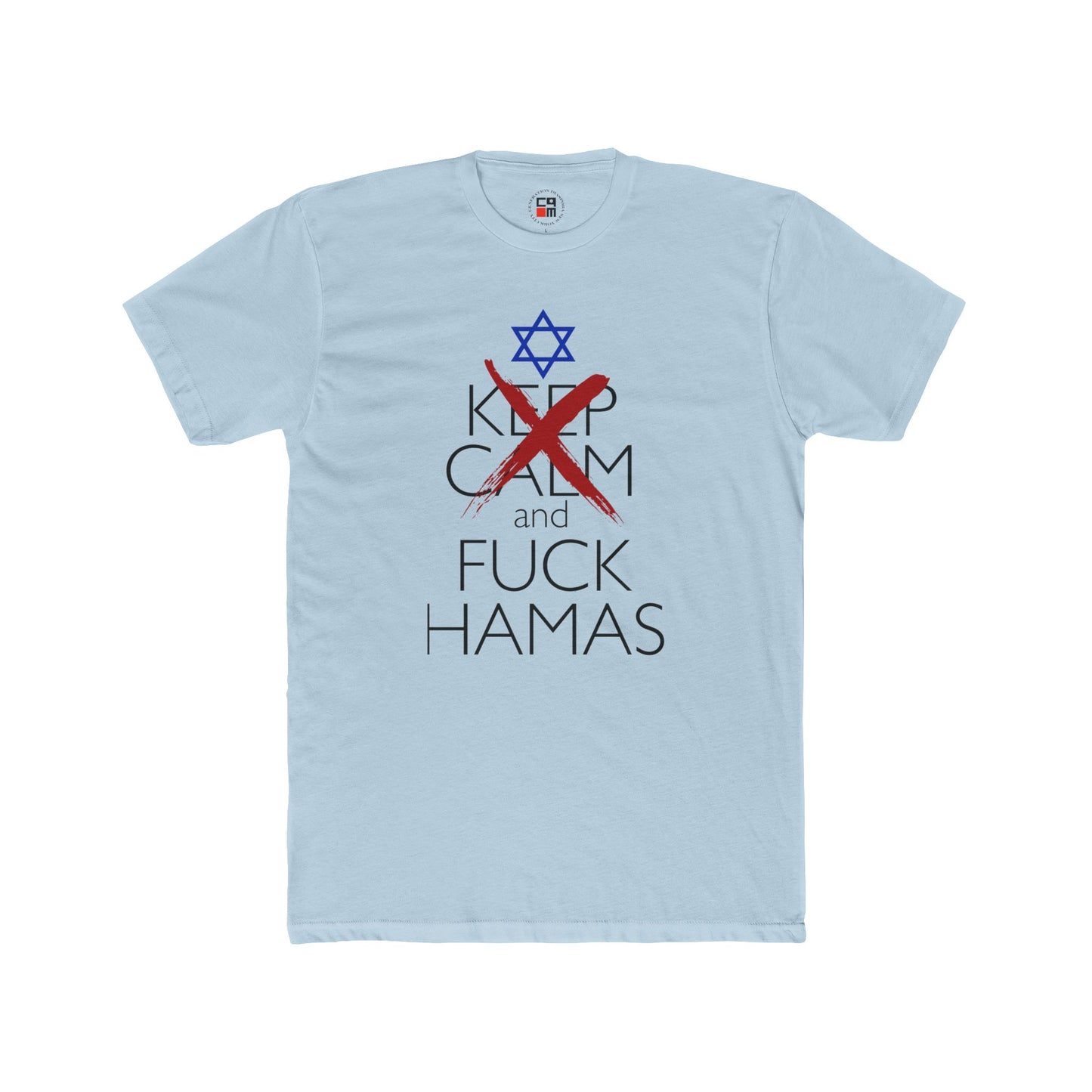 Keep Calm-Yeah, Right. Unisex Cotton Crew Tee