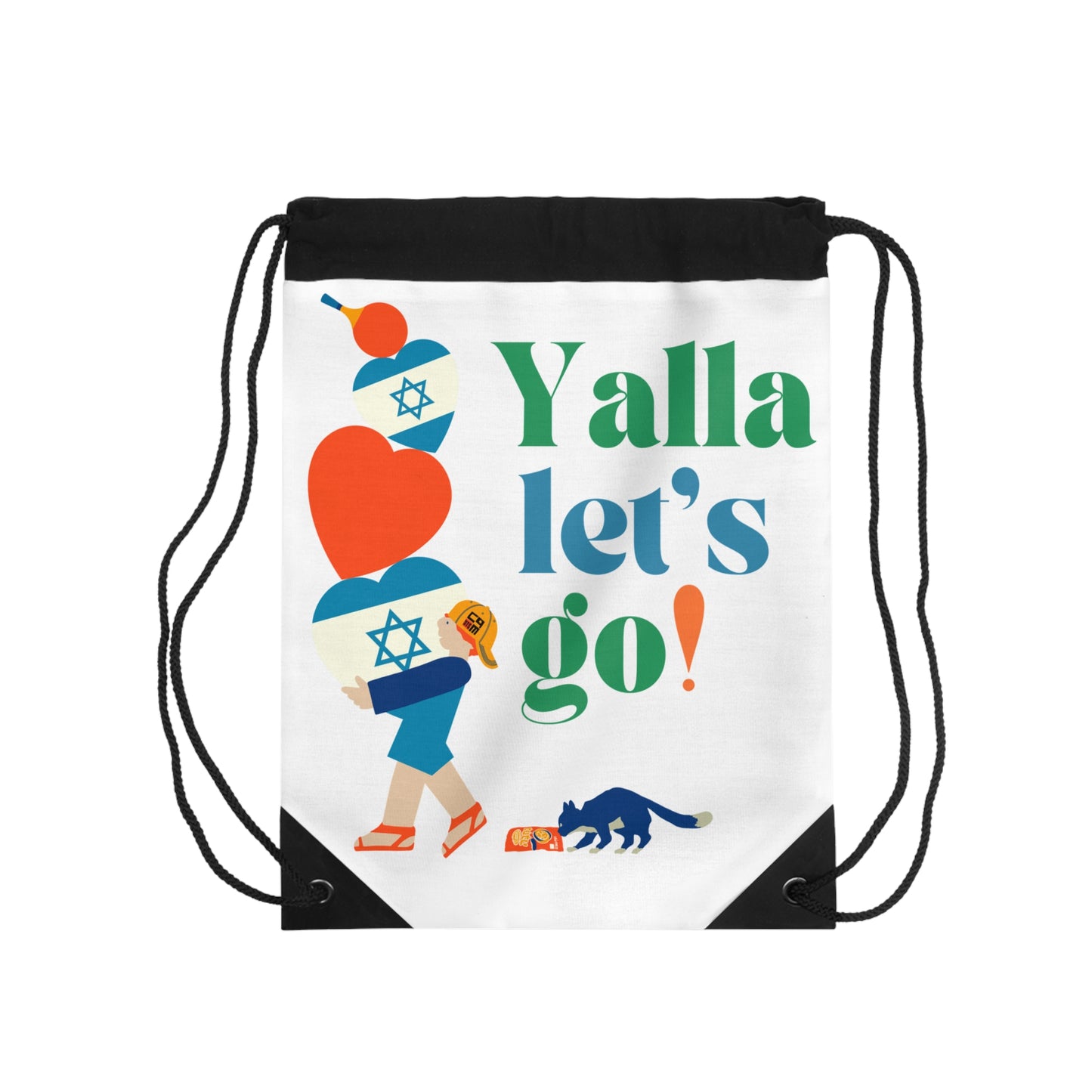 Yalla Let's Go! Drawstring Bag
