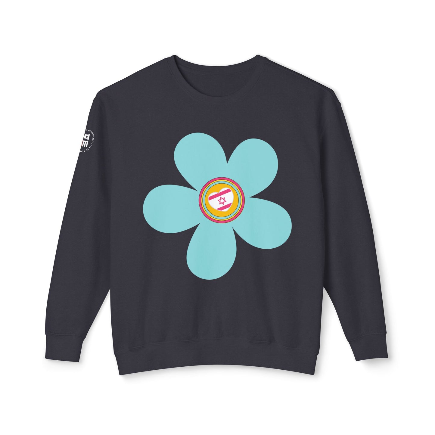 Blooming Heart Woman's Lightweight Crewneck Sweatshirt