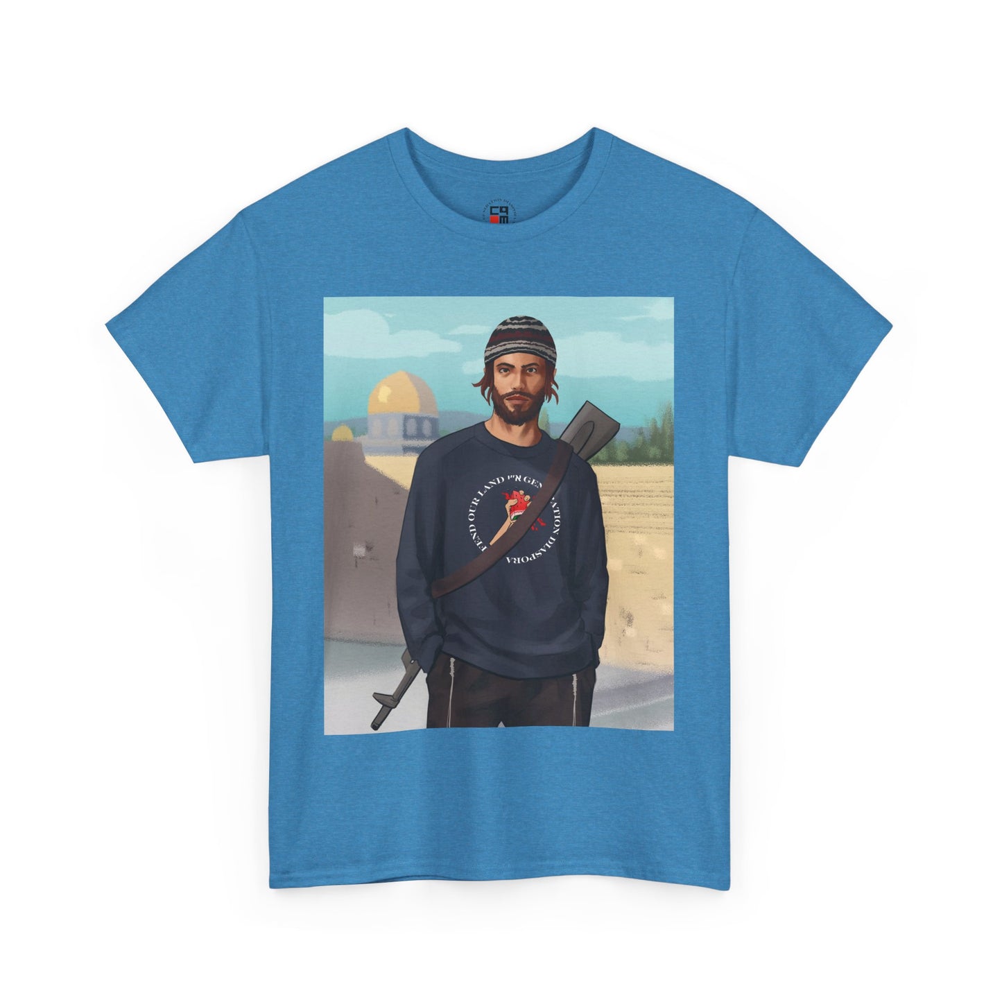 Defend our land and love G-d Unisex Heavy Cotton Tee