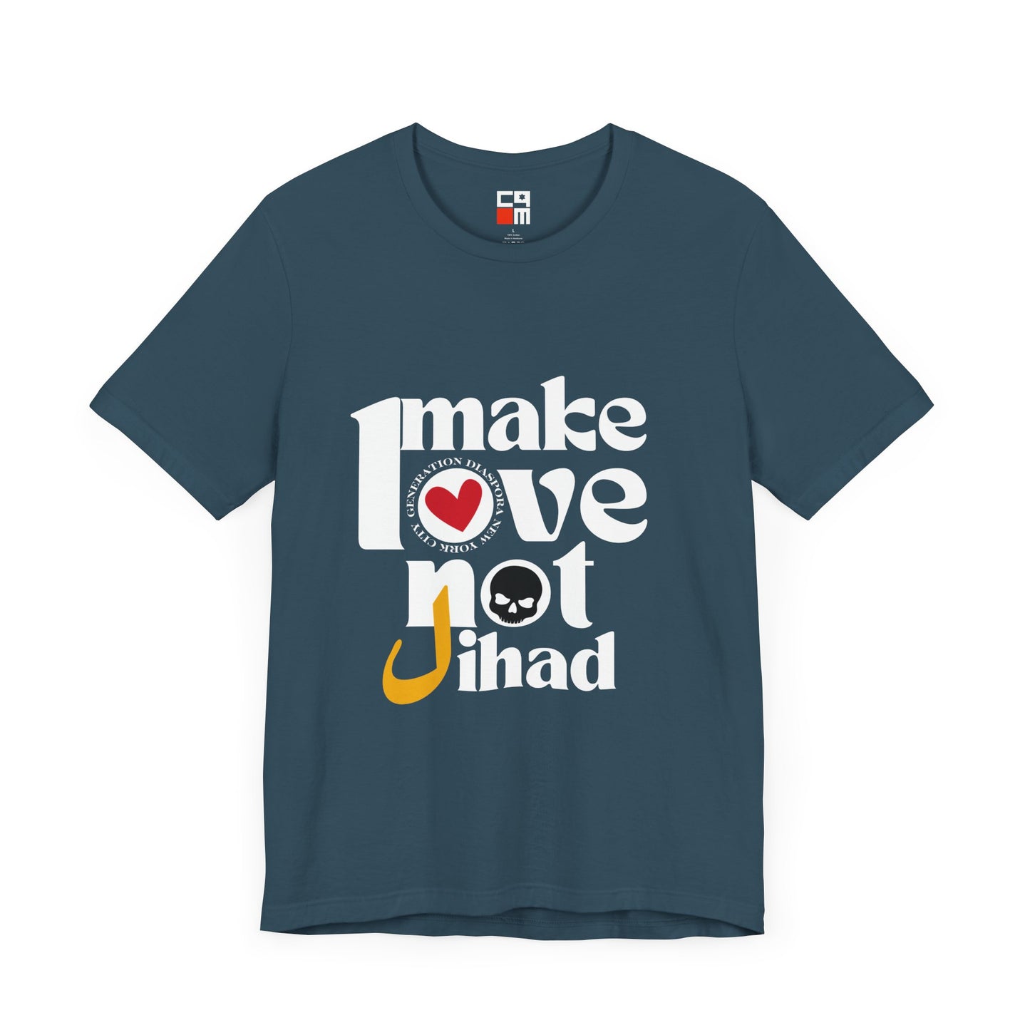 Make Love not Jihad Unisex Jersey Short Sleeve Tee