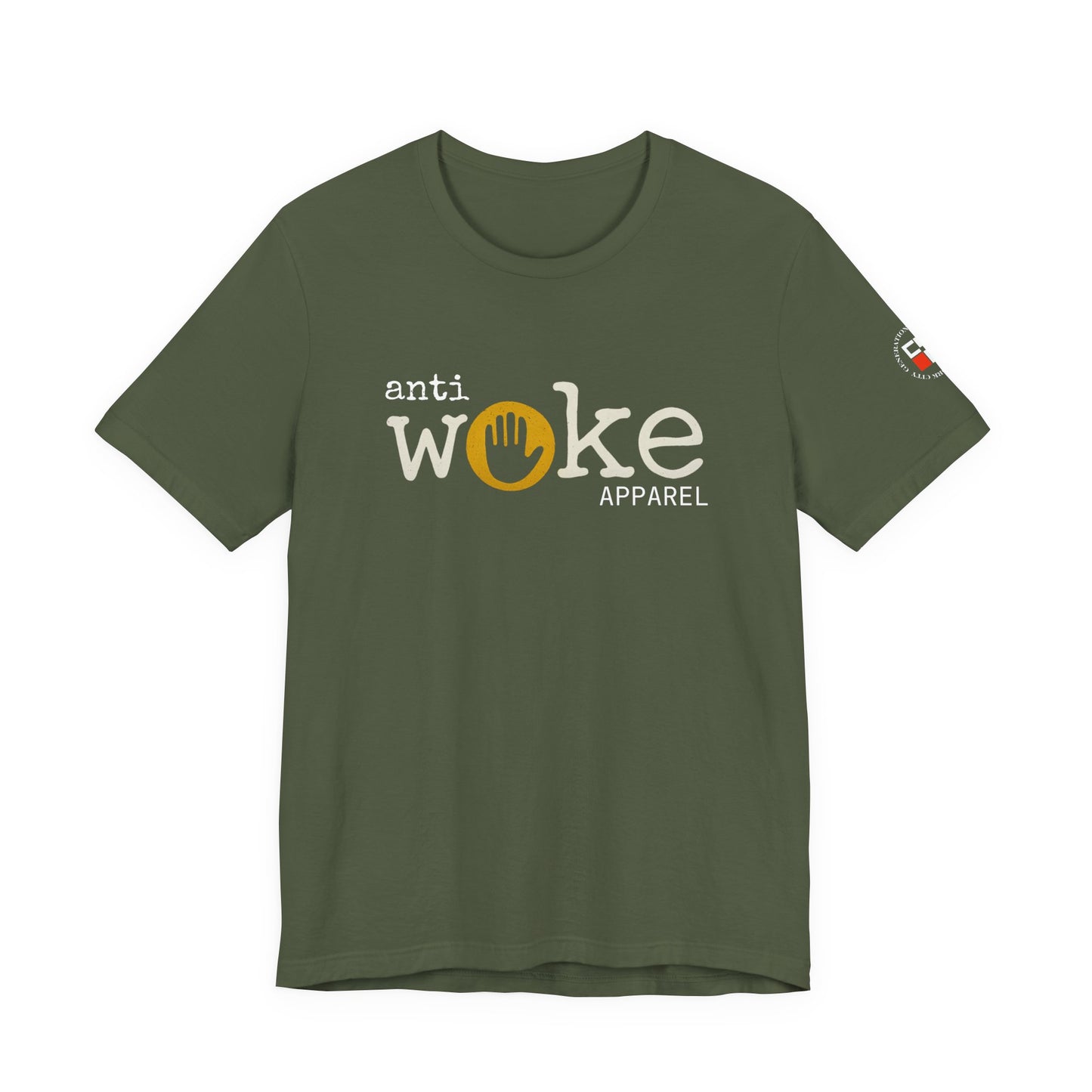 ANTI WOKE Unisex Jersey Short Sleeve Tee