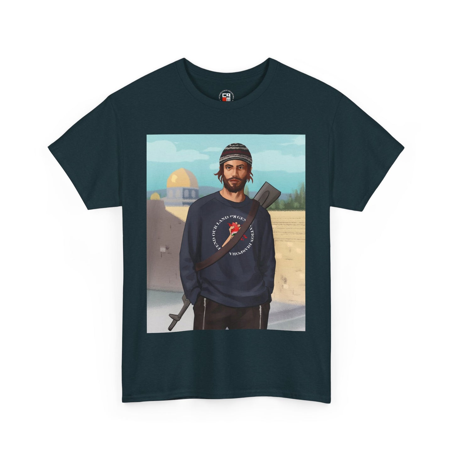 Defend our land and love G-d Unisex Heavy Cotton Tee