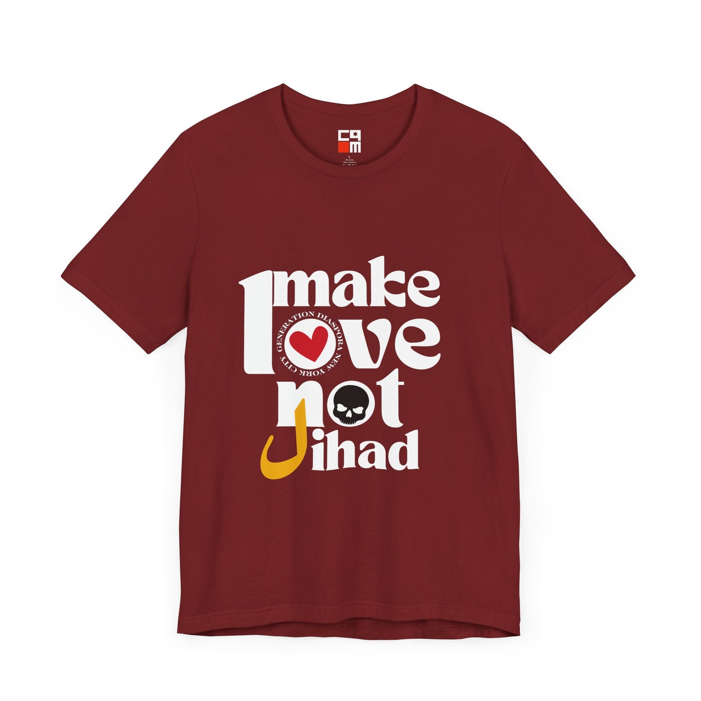 Make Love not Jihad Unisex Jersey Short Sleeve Tee