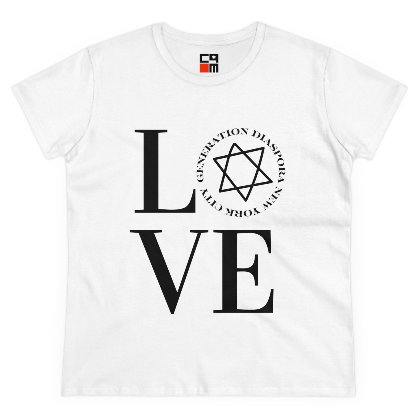 LOVE - Women's Midweight Cotton Tee