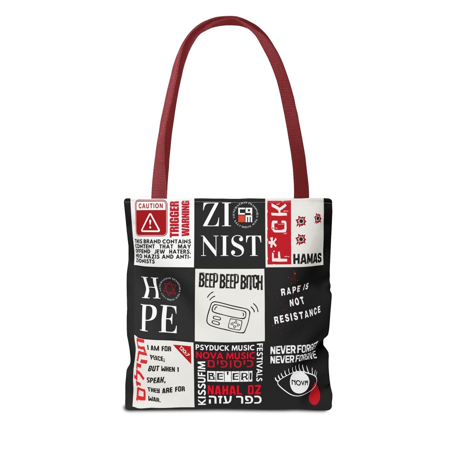 Unfiltered Tote Bag (Black Polyester)
