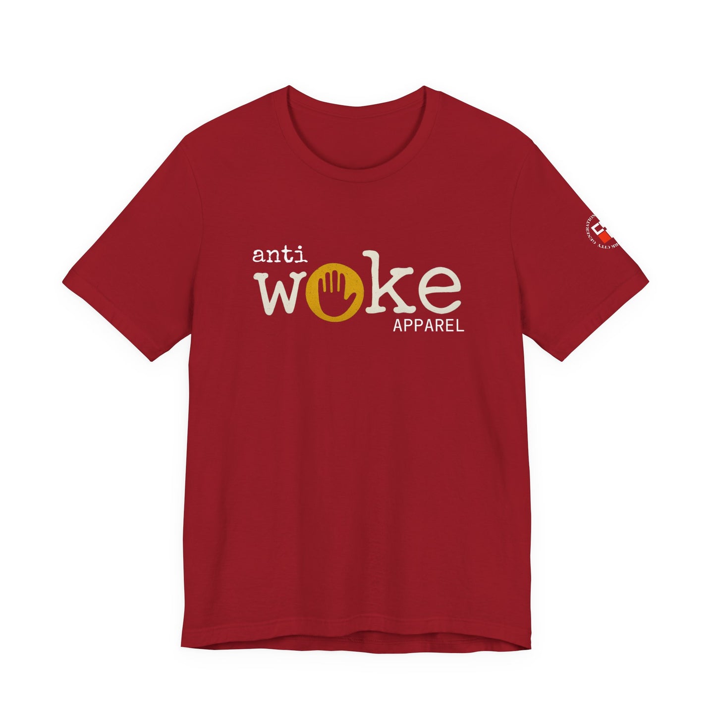 ANTI WOKE Unisex Jersey Short Sleeve Tee