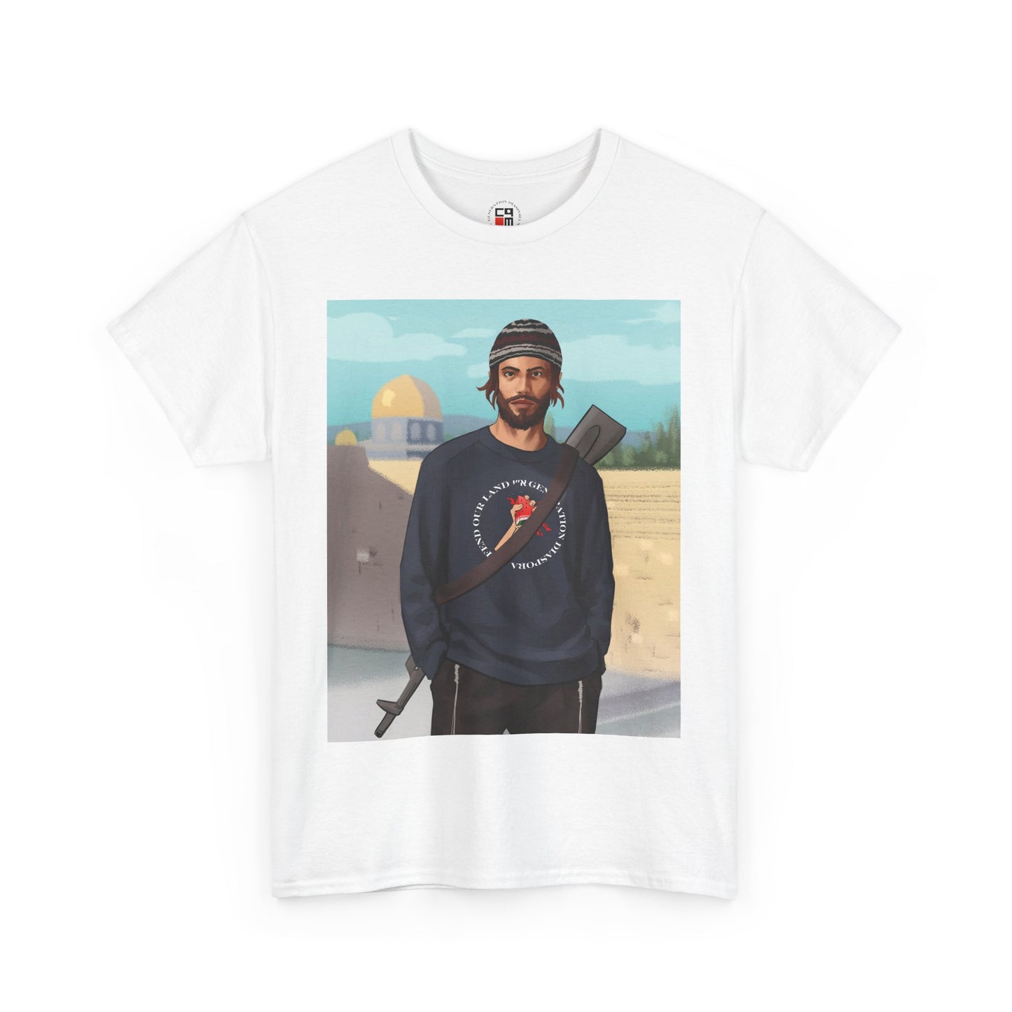 Defend our land and love G-d Unisex Heavy Cotton Tee