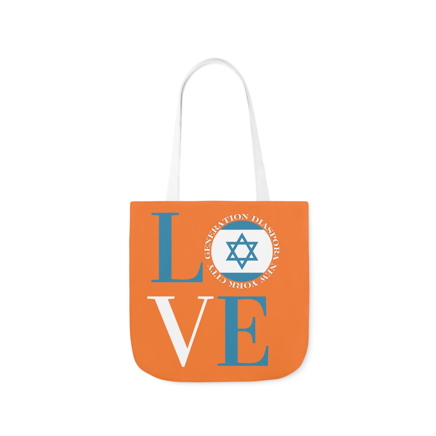 LOVE - Orange Canvas Tote Bag