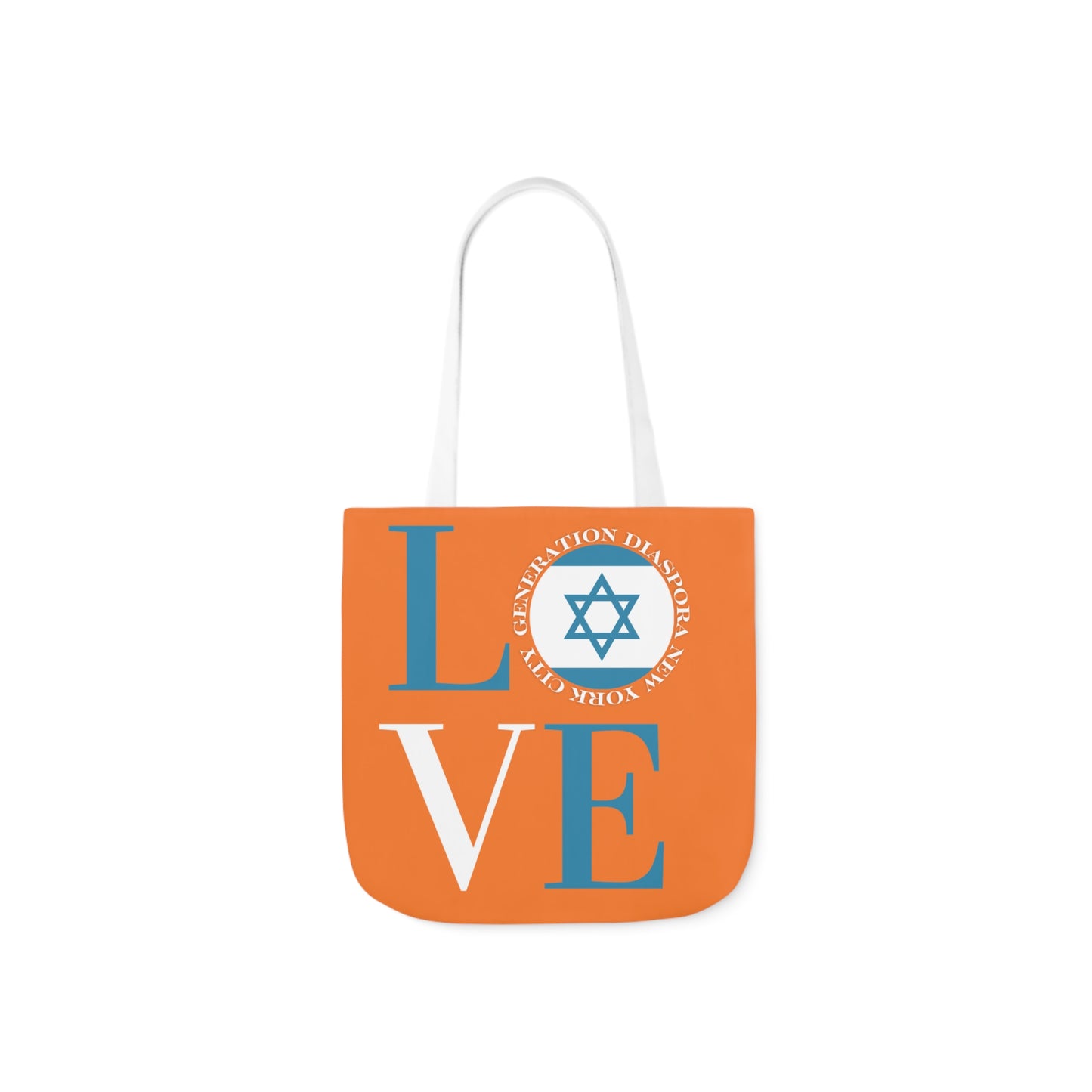 LOVE - Orange Canvas Tote Bag