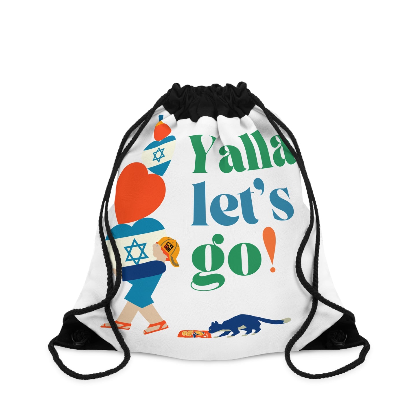 Yalla Let's Go! Drawstring Bag