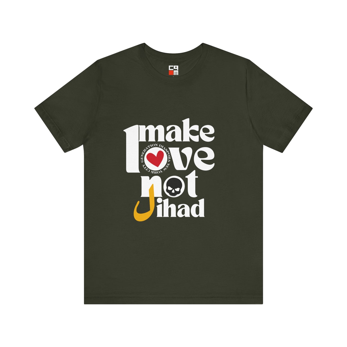 Make Love not Jihad Unisex Jersey Short Sleeve Tee