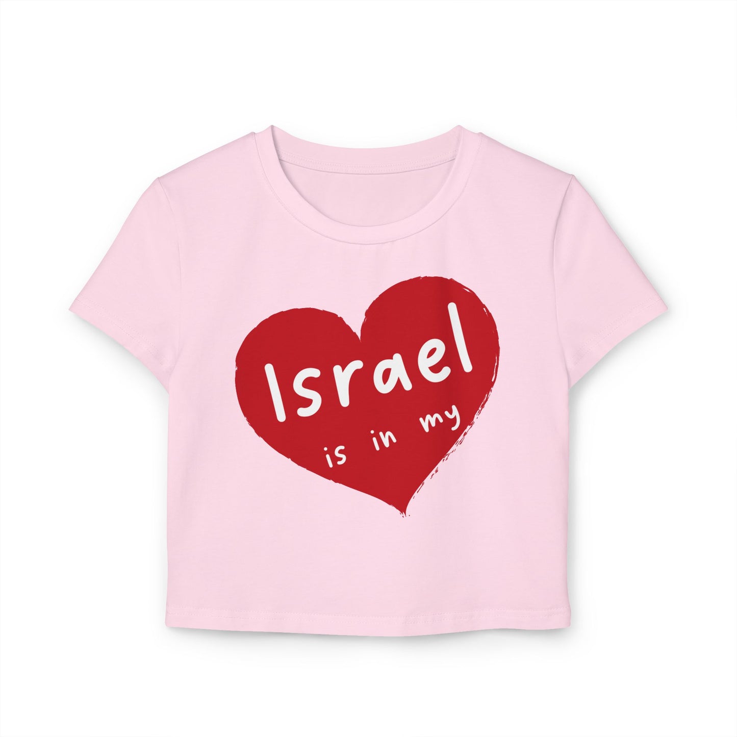 Israel Heart Women's Baby Tee