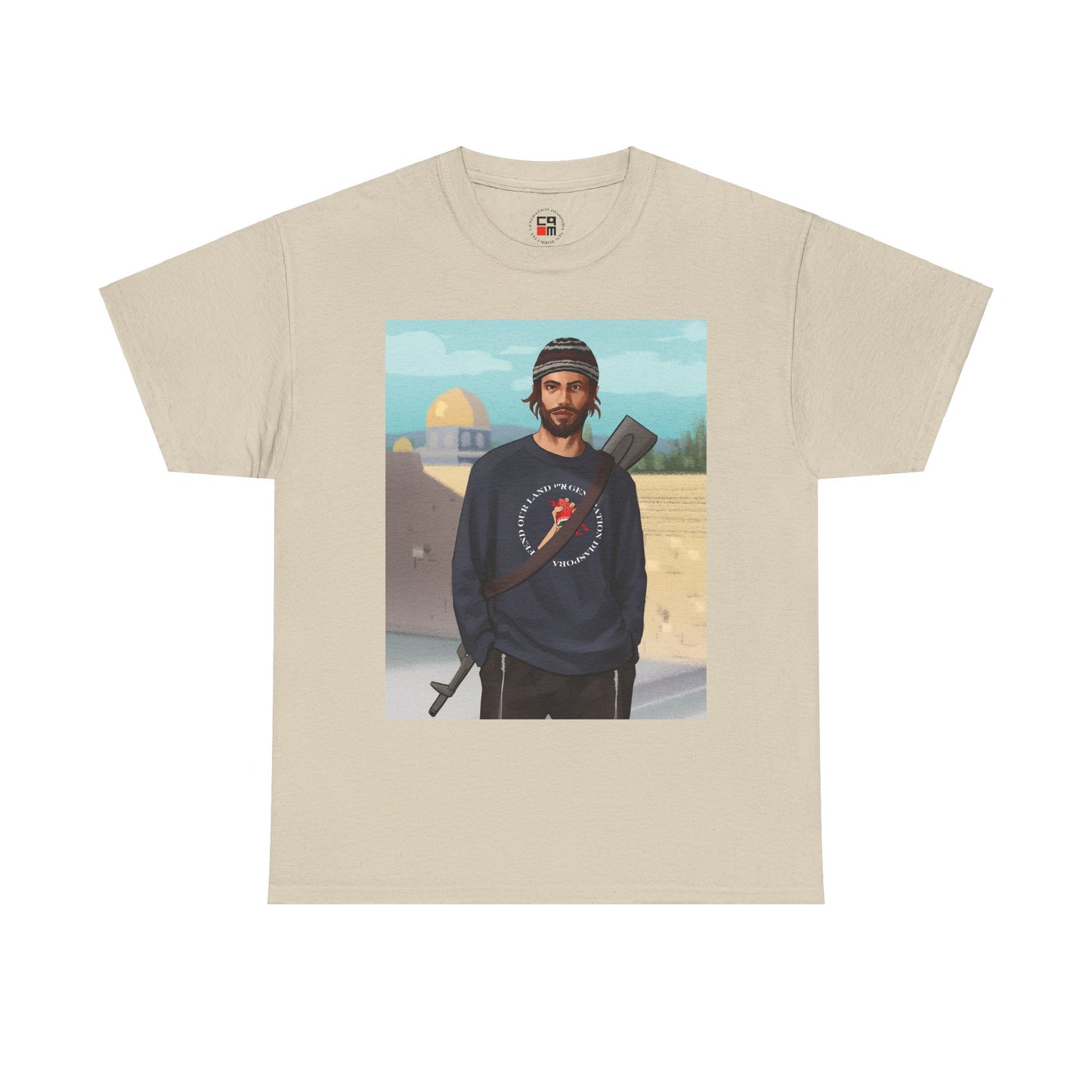 Defend our land and love G-d Unisex Heavy Cotton Tee