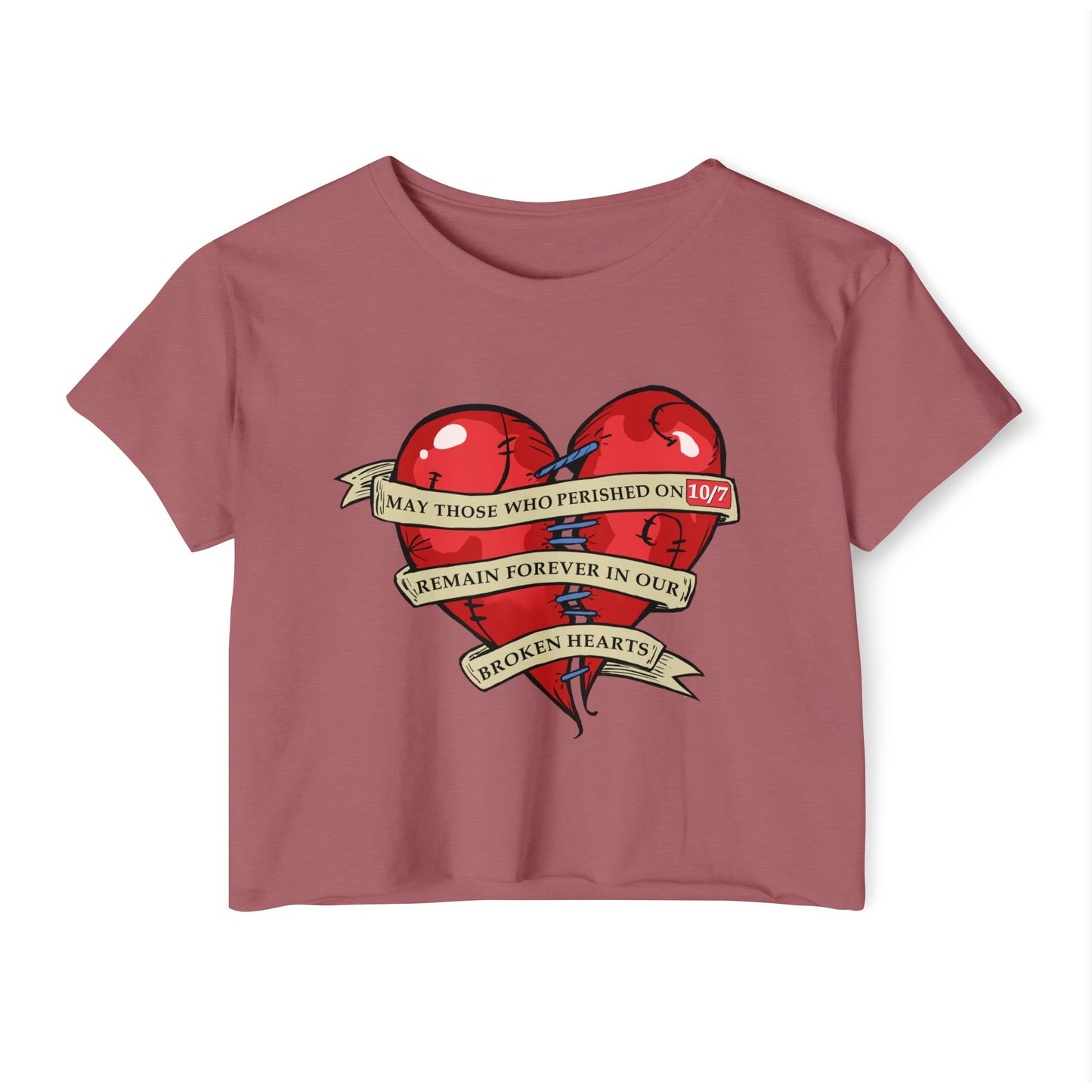 Broken Heart Women's Crop Top
