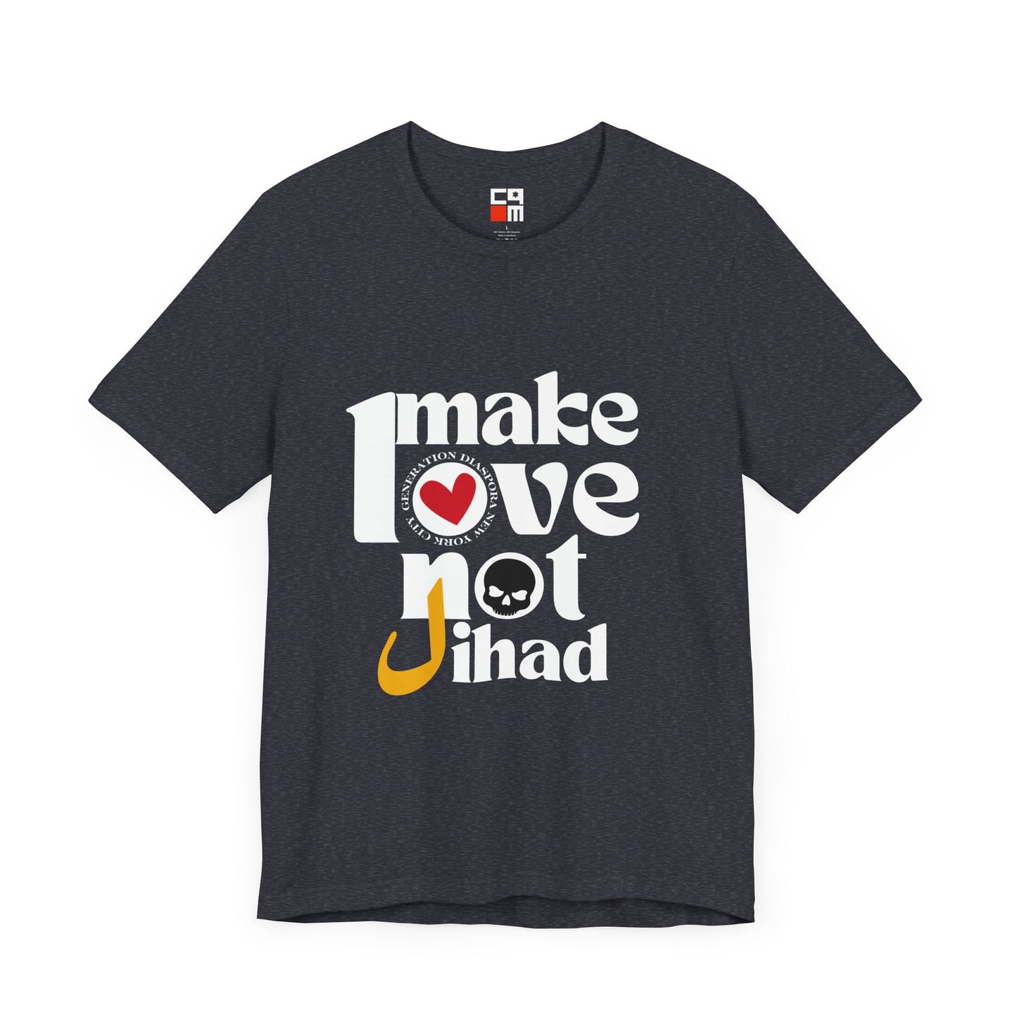 Make Love not Jihad Unisex Jersey Short Sleeve Tee